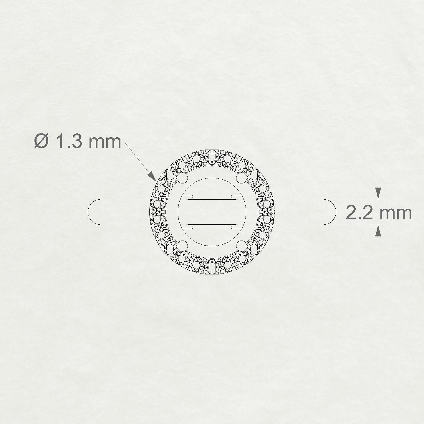 Solar Round 2-2.99 ct | 18k White Gold Halo Ring