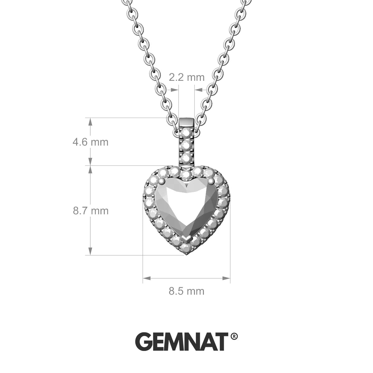 Sunrise | 18k Yellow Gold 6 mm Heart Citrine Pendant