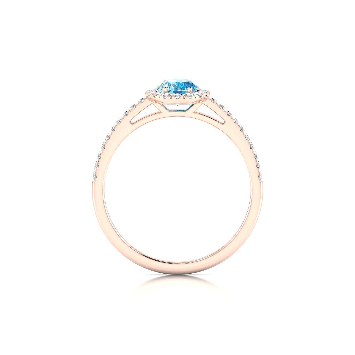 Sunrise | 18k Rose Gold 7 x 5 mm Oval Topaz Ring