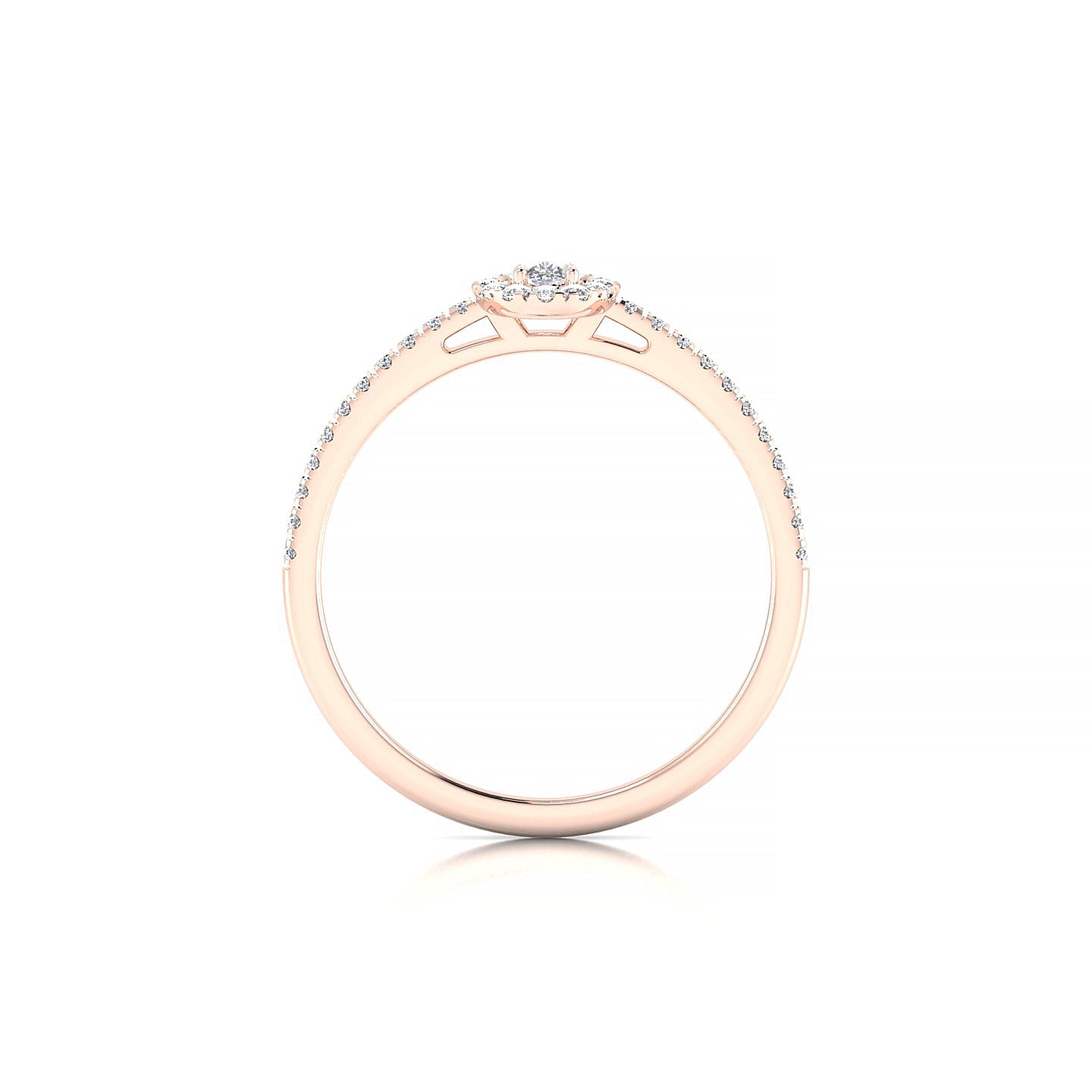 Sunrise | 18k Rose Gold 5 x 3 mm Pear Diamond Ring