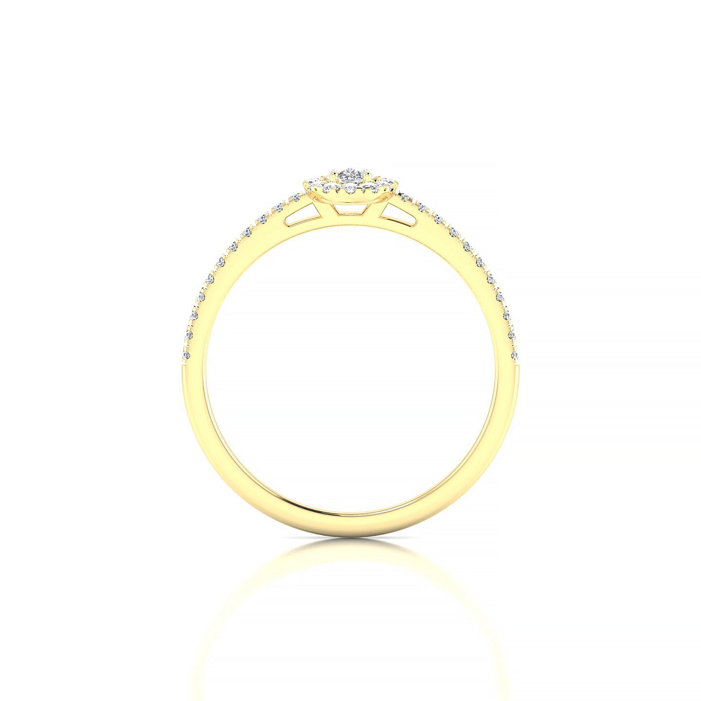 Sunrise | 18k Yellow Gold 5 x 3 mm Pear Diamond Ring