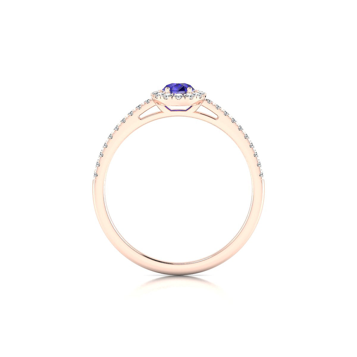 Sunrise | 18k Rose Gold 6 x 4 mm Pear Tanzanite Ring