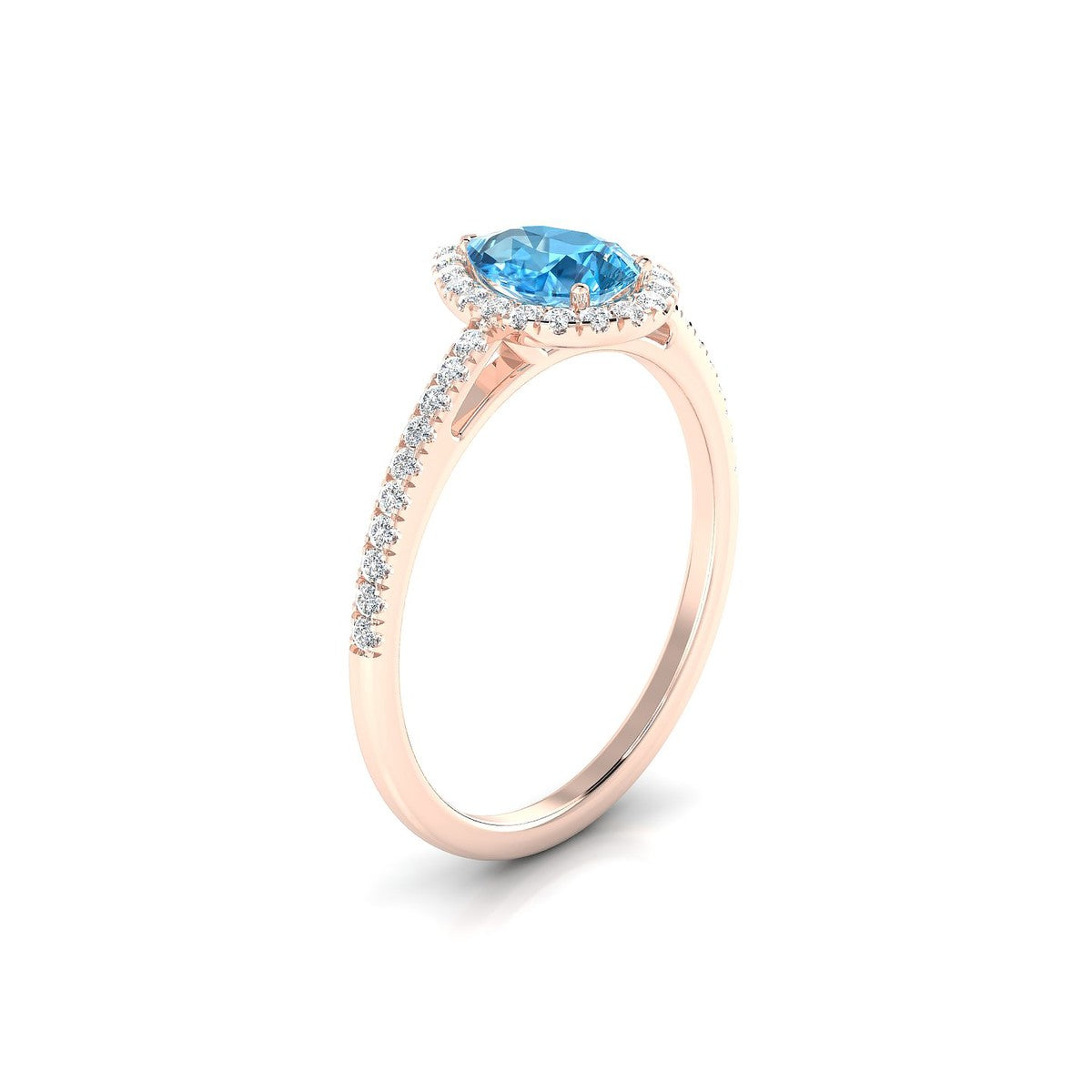 Sunrise | 18k Rose Gold 7 x 5 mm Pear Topaz Ring