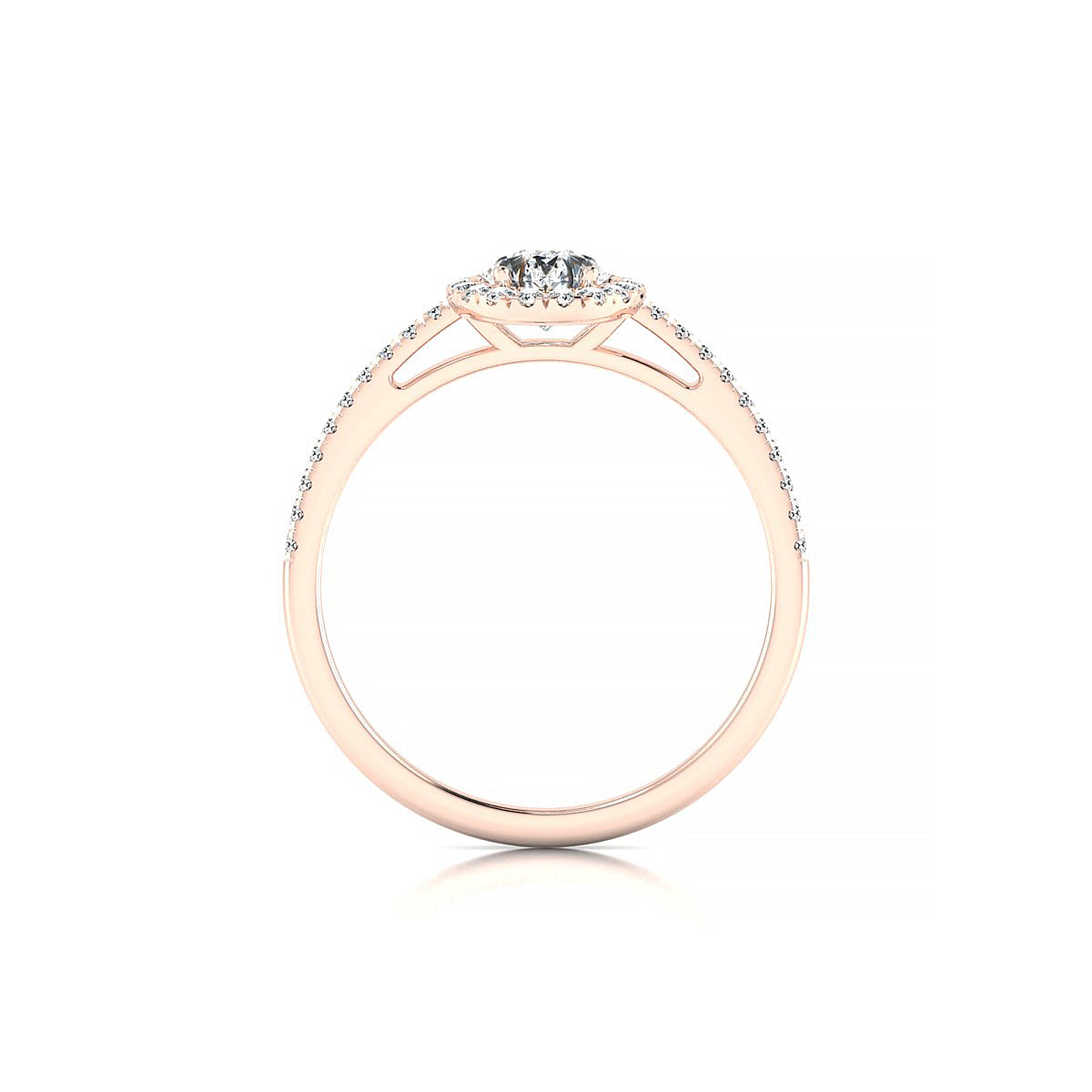 Sunrise | 18k Rose Gold 7 x 5 mm Pear Diamond Ring