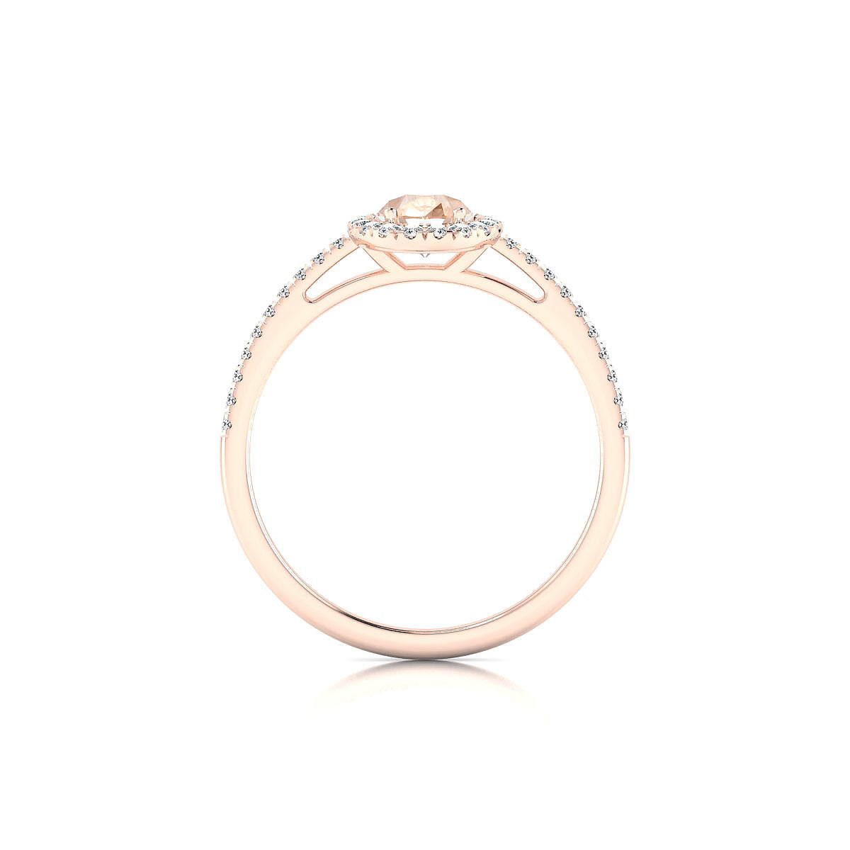 Sunrise | 18k Rose Gold 7 x 5 mm Pear Morganite Ring