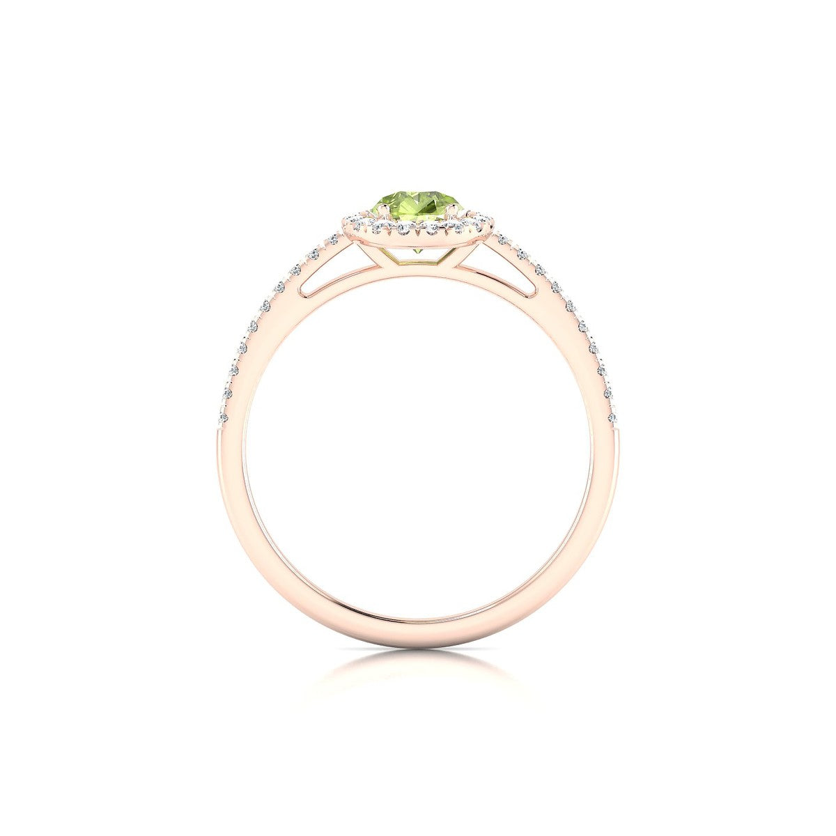 Sunrise | 18k Rose Gold 7 x 5 mm Pear Peridot Ring