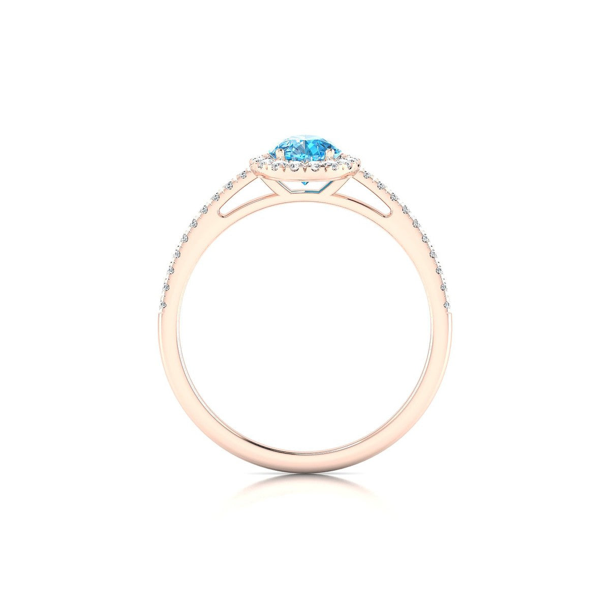 Sunrise | 18k Rose Gold 7 x 5 mm Pear Topaz Ring