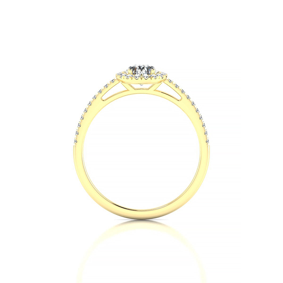 Sunrise | 18k Yellow Gold 7 x 5 mm Pear Diamond Ring