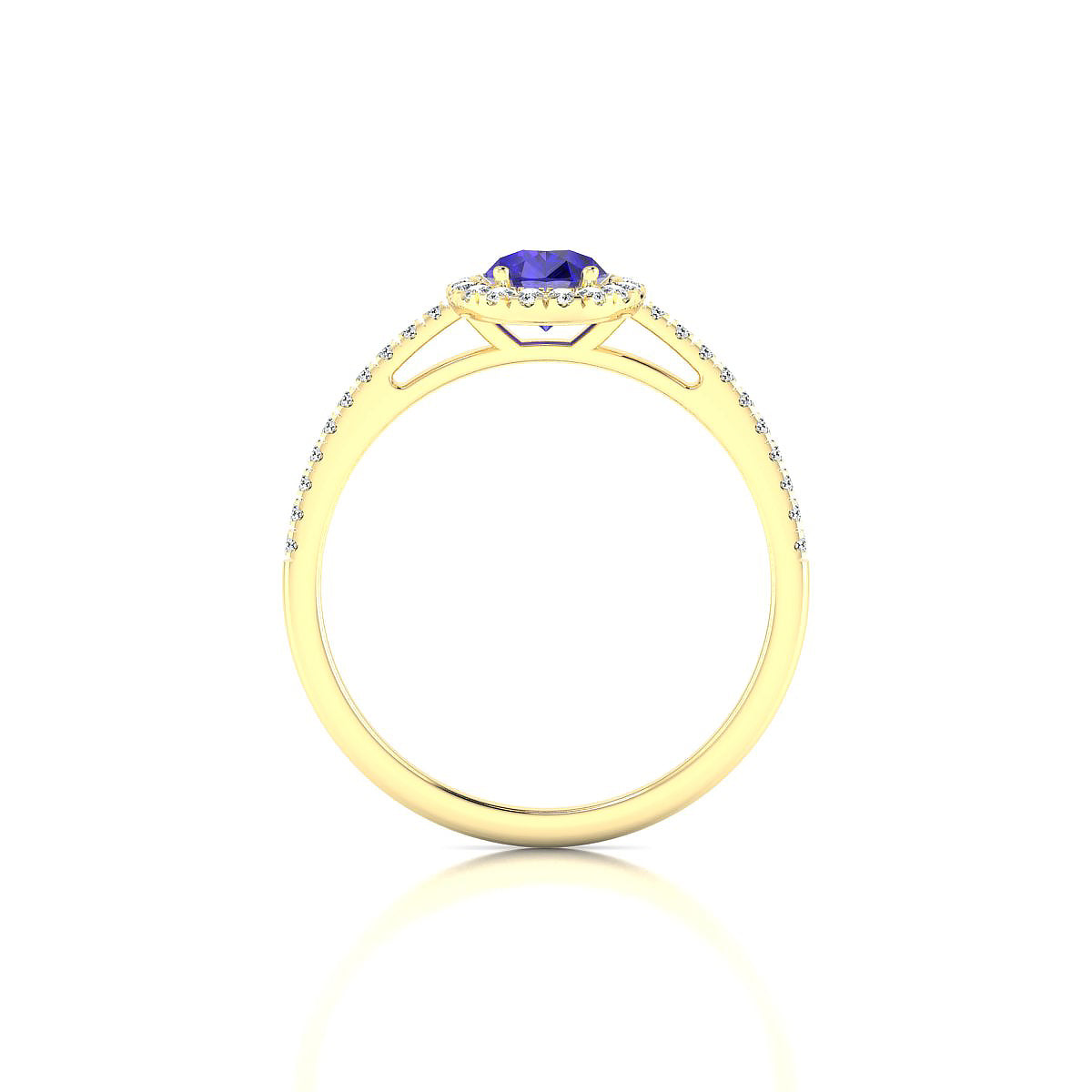 Sunrise | 18k Yellow Gold 7 x 5 mm Pear Tanzanite Ring