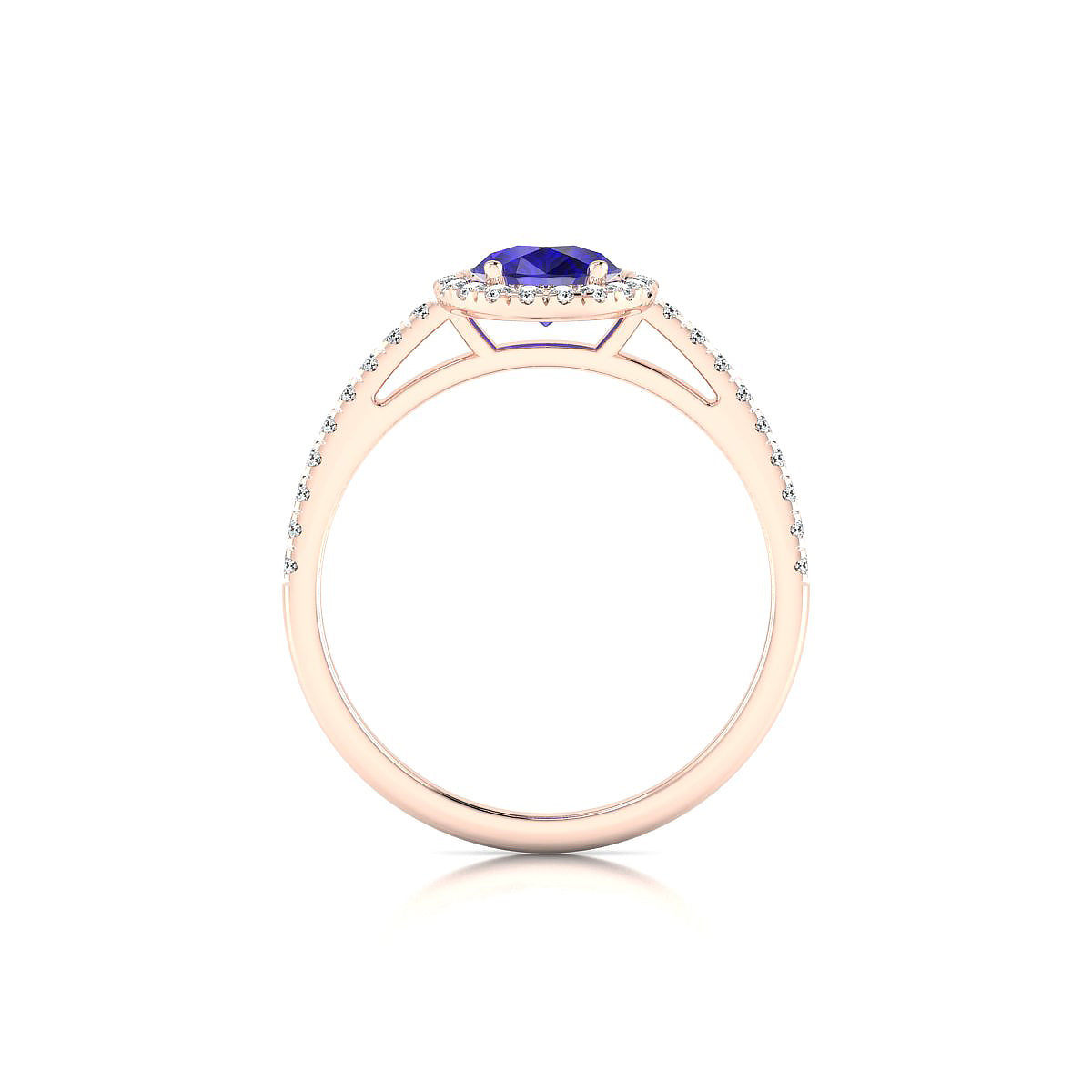 Sunrise | 18k Rose Gold 8 x 6 mm Pear Tanzanite Ring