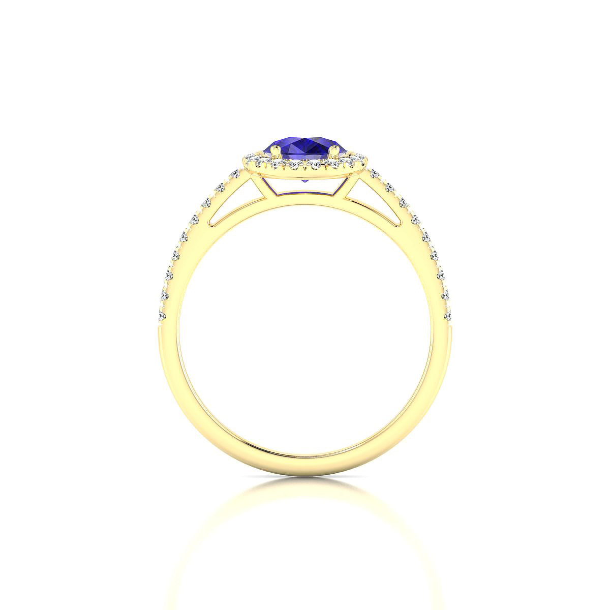 Sunrise | 18k Yellow Gold 8 x 6 mm Pear Tanzanite Ring