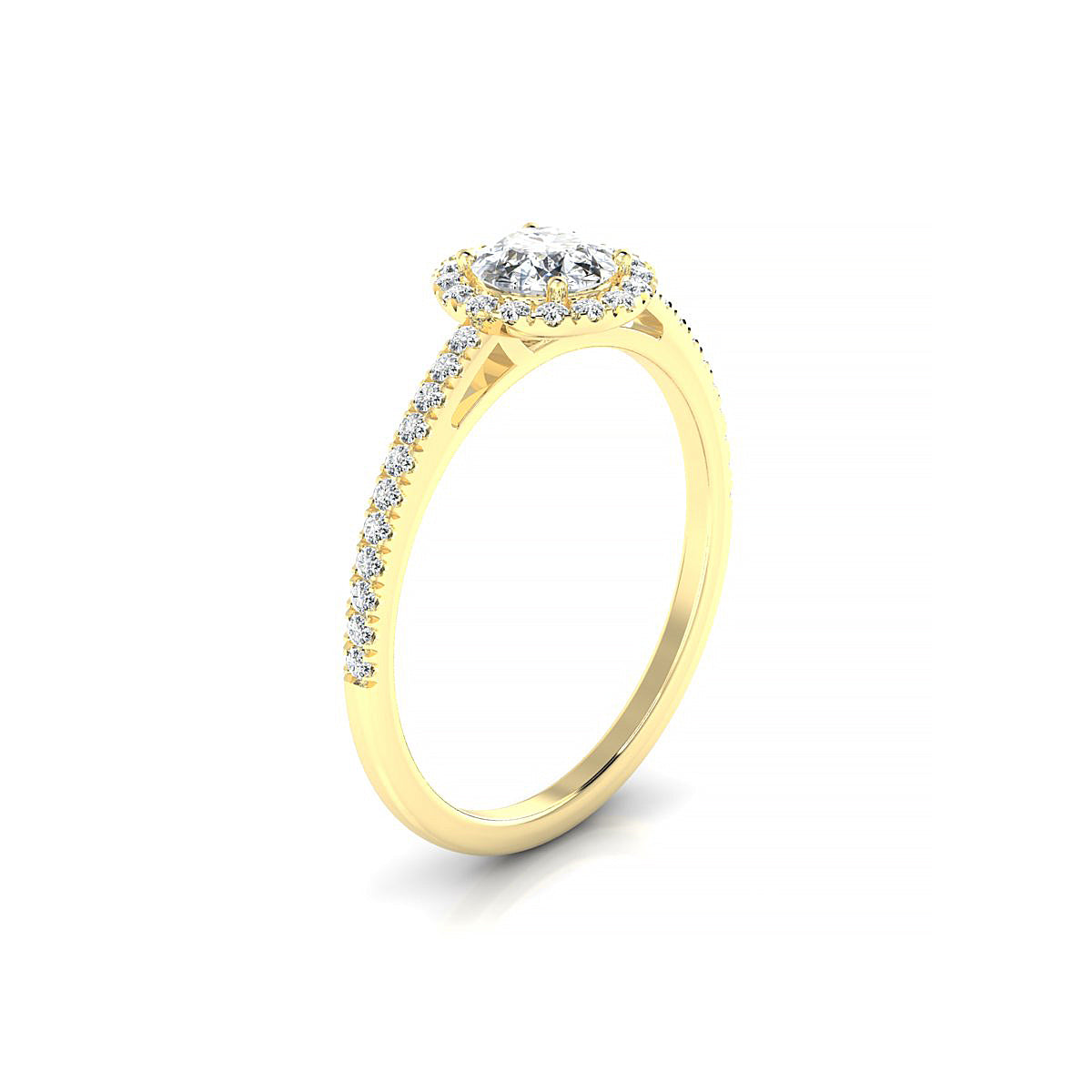 Sunrise | 18k Yellow Gold 5.2 mm Round Diamond Ring