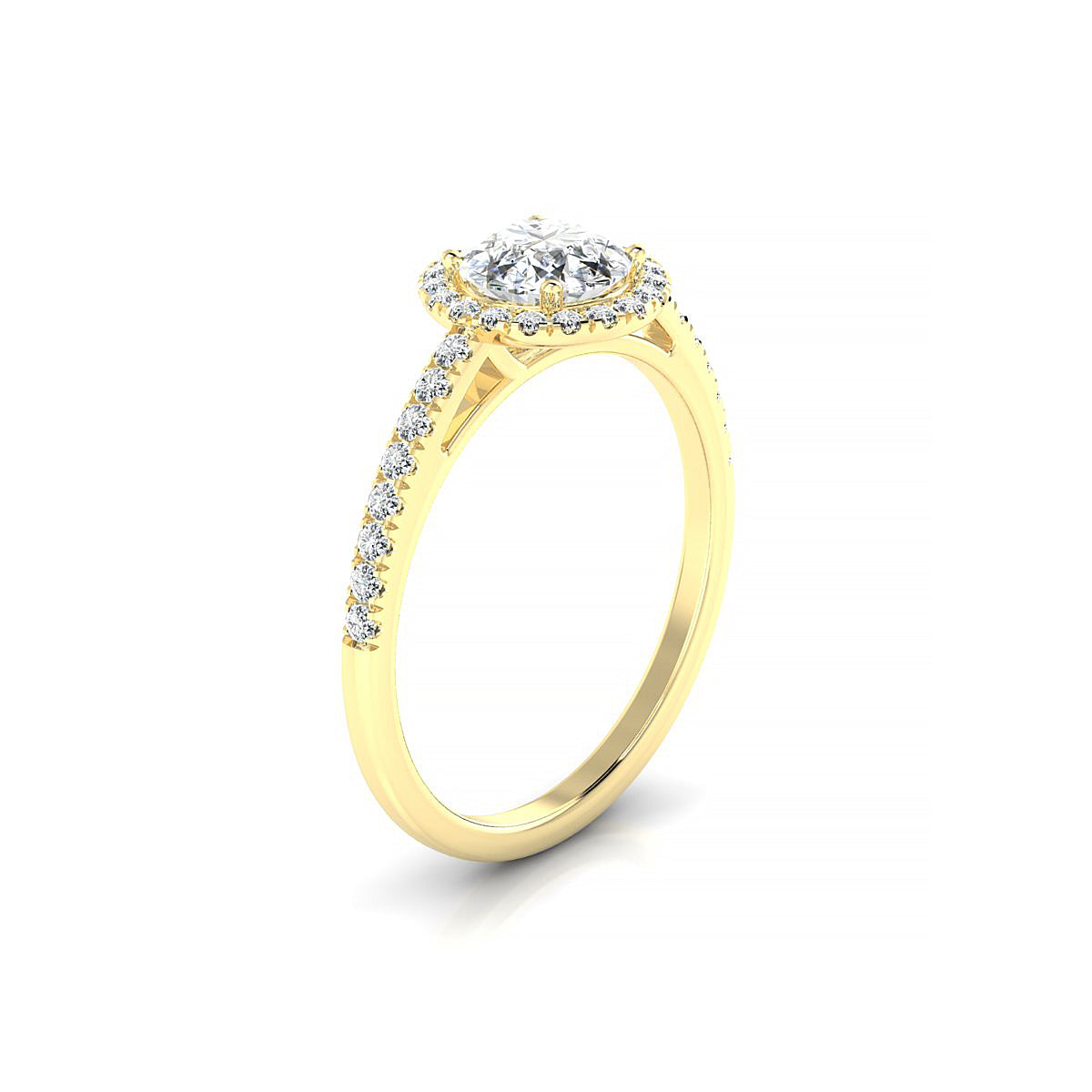 Sunrise | 18k Yellow Gold 5.7 mm Round Diamond Ring