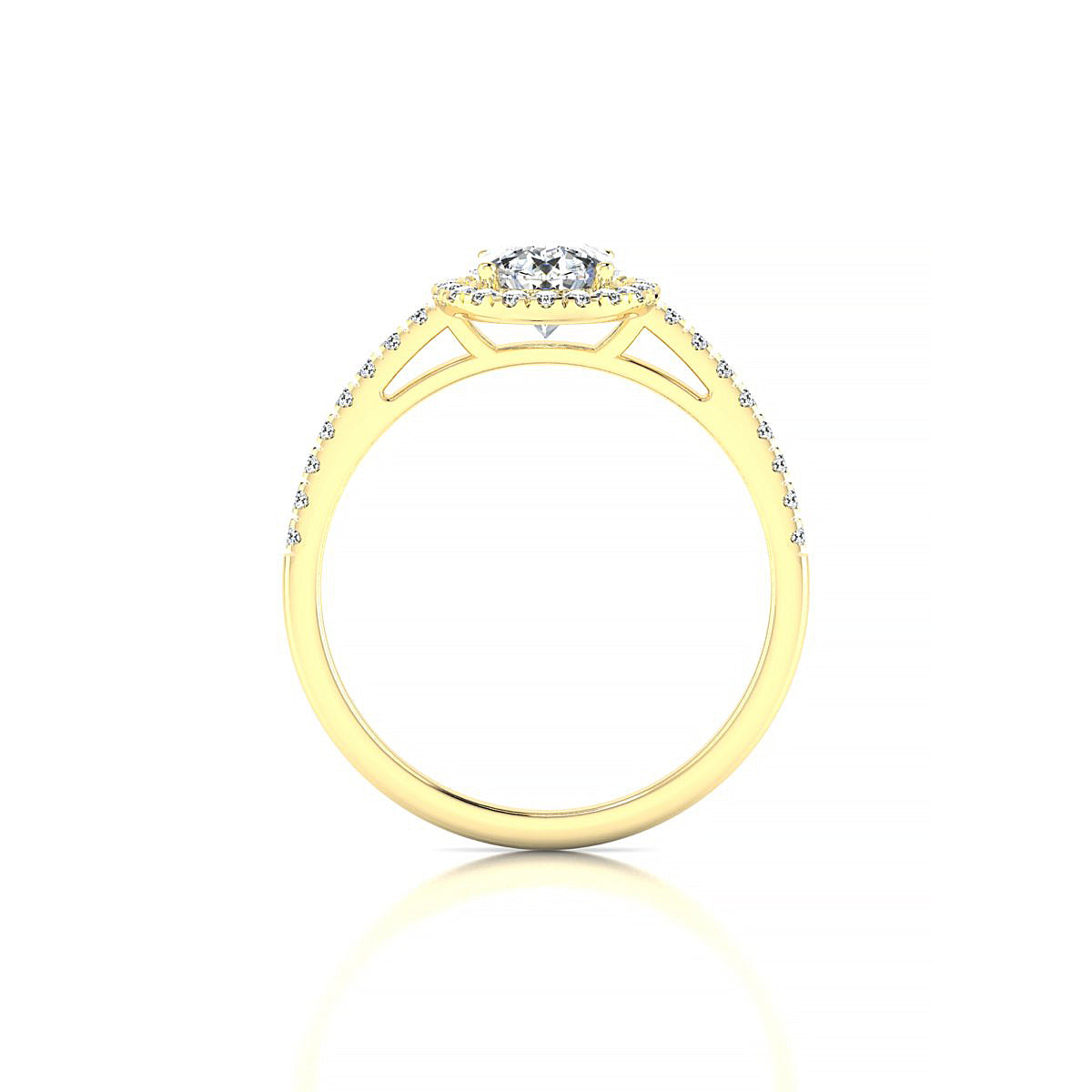 Sunrise | 18k Yellow Gold 5.7 mm Round Diamond Ring