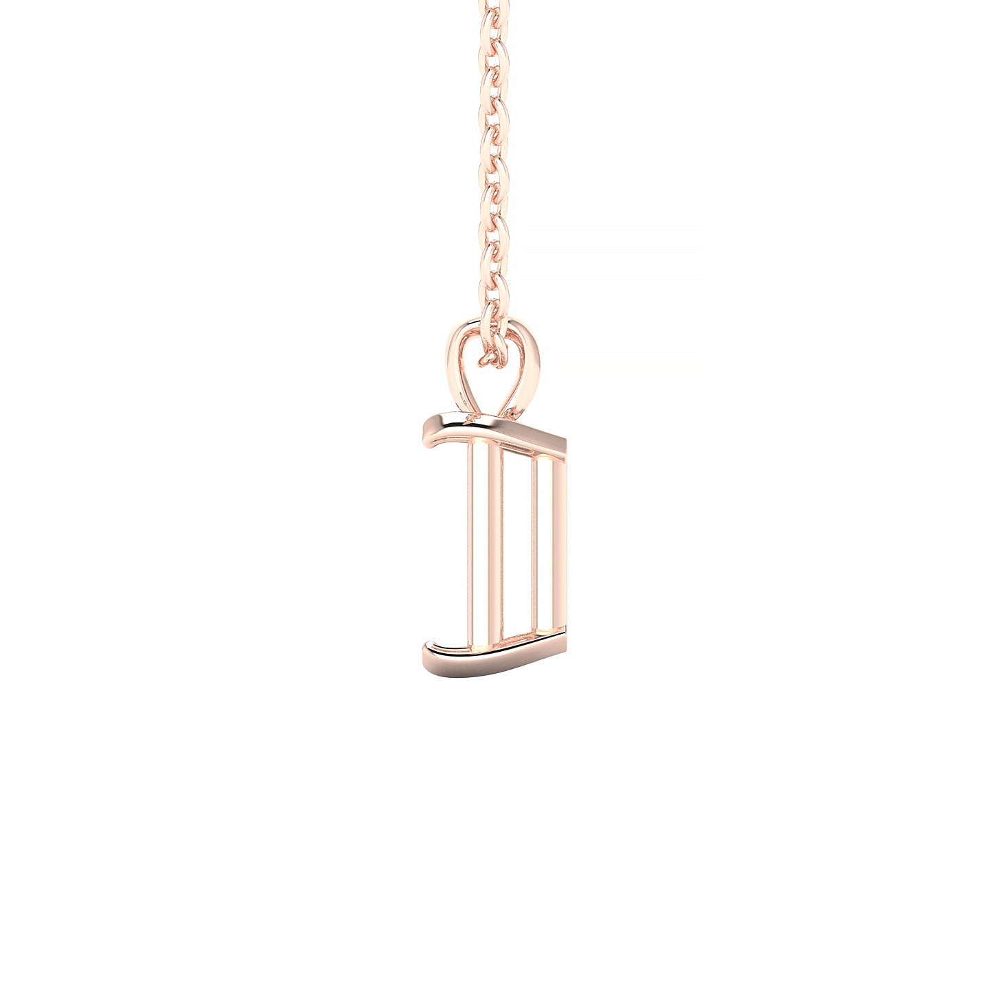 Timeless Emerald 2-2.99 ct | 18k Rose Gold Solitaire Pendant