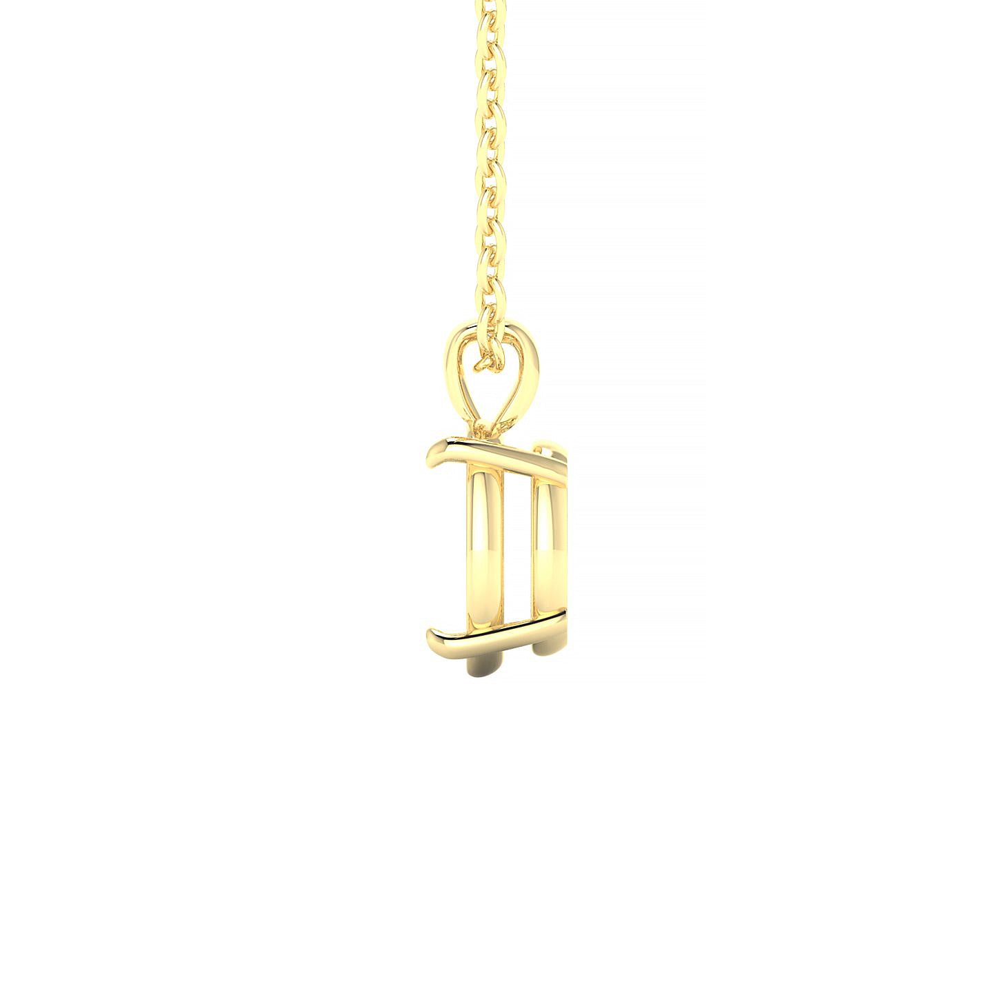 Timeless Oval 2-2.99 ct | 18k Yellow Gold Solitaire Pendant