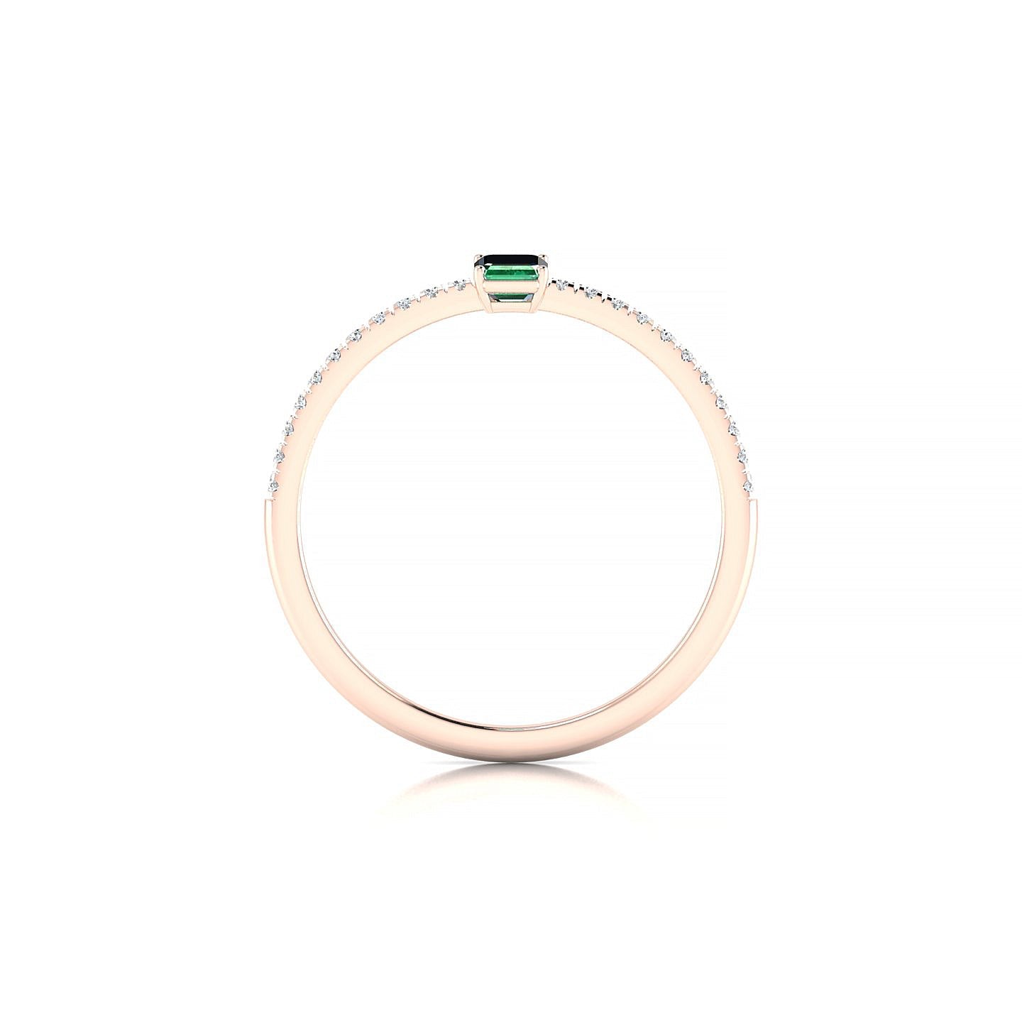 Timeless | 18k Rose Gold 5 x 3 mm Emerald Emerald Ring