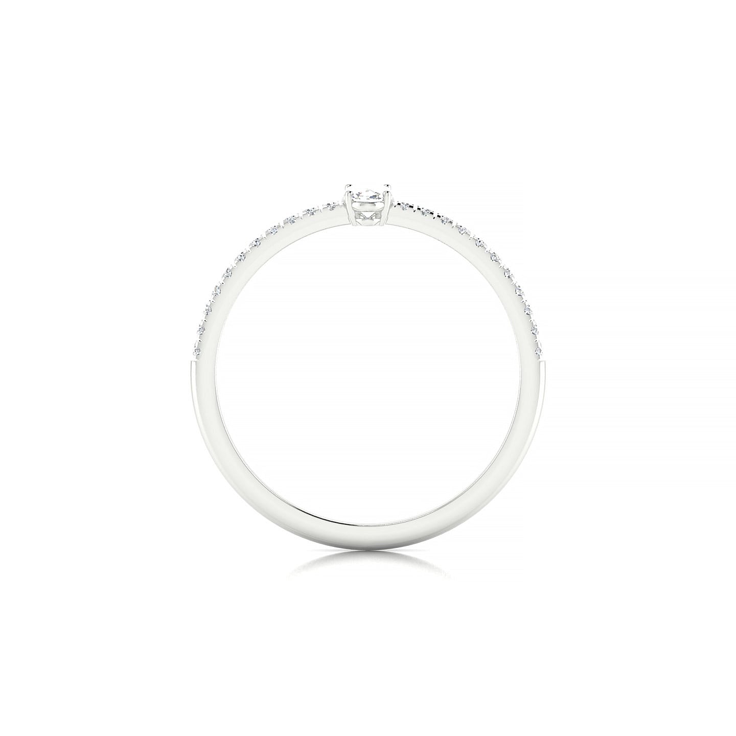 Timeless | 18k White Gold 5 x 3 mm Oval Diamond Ring