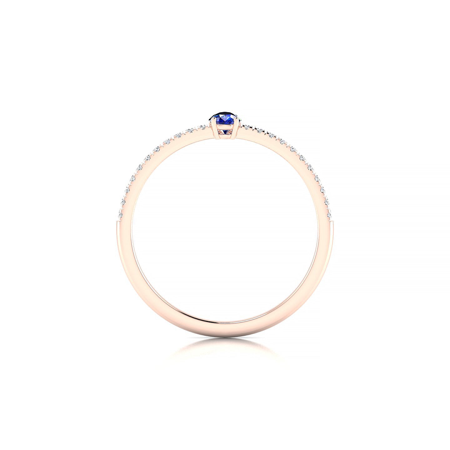 Timeless | 18k Rose Gold 5 x 3 mm Pear Sapphire Ring