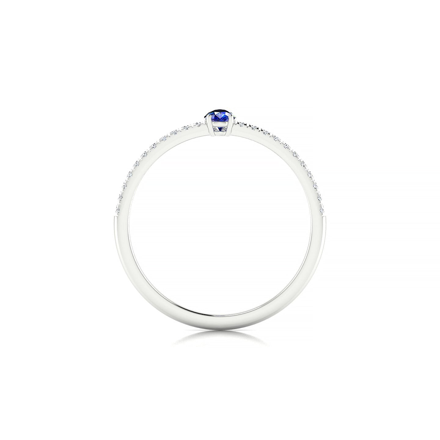 Timeless | 18k White Gold 5 x 3 mm Pear Sapphire Ring