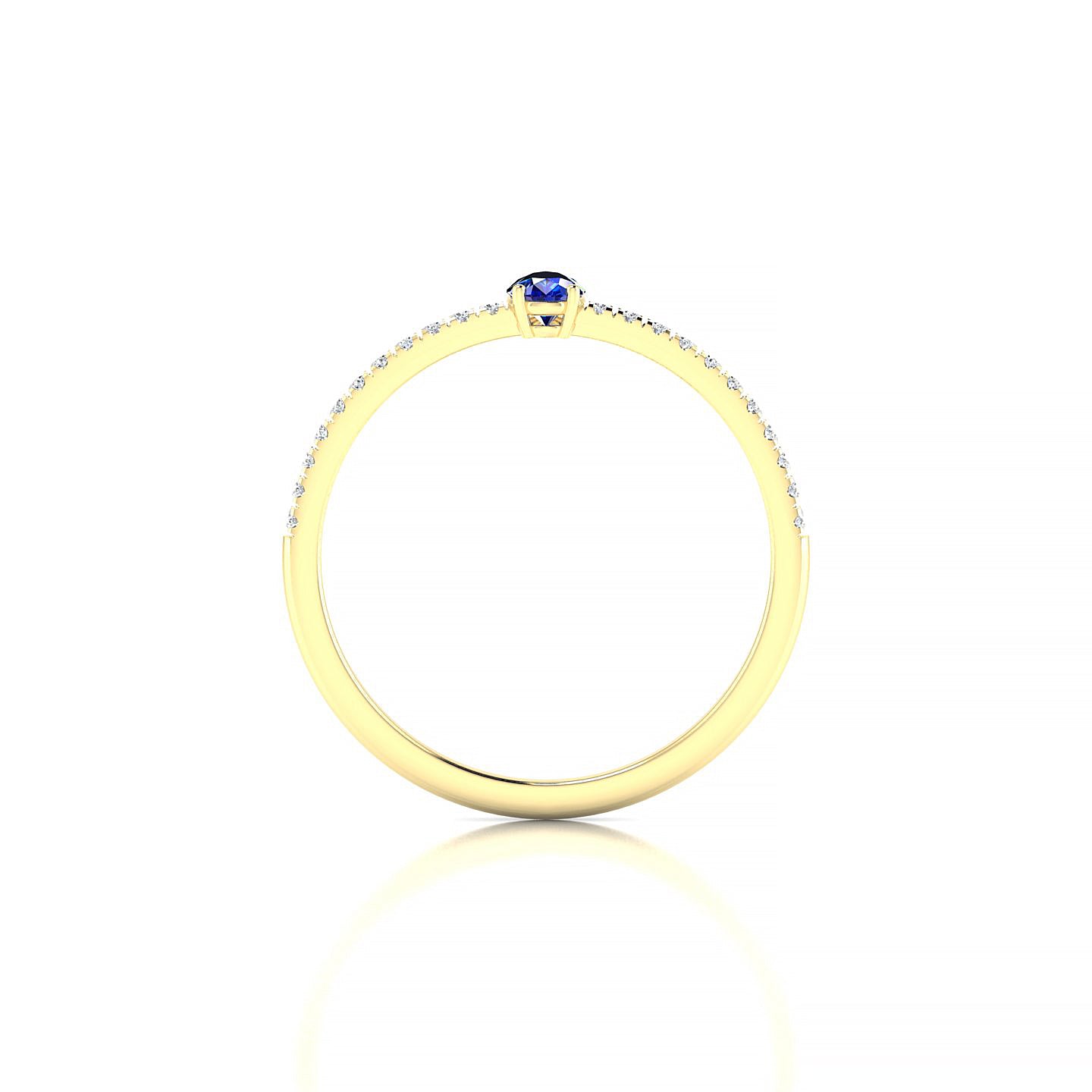 Timeless | 18k Yellow Gold 5 x 3 mm Pear Sapphire Ring