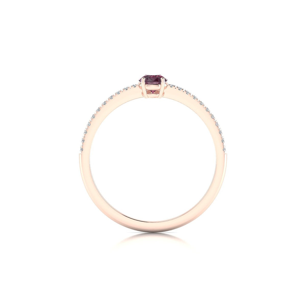 Timeless | 18k Rose Gold 6 x 4 mm Pear Rhodolite Ring