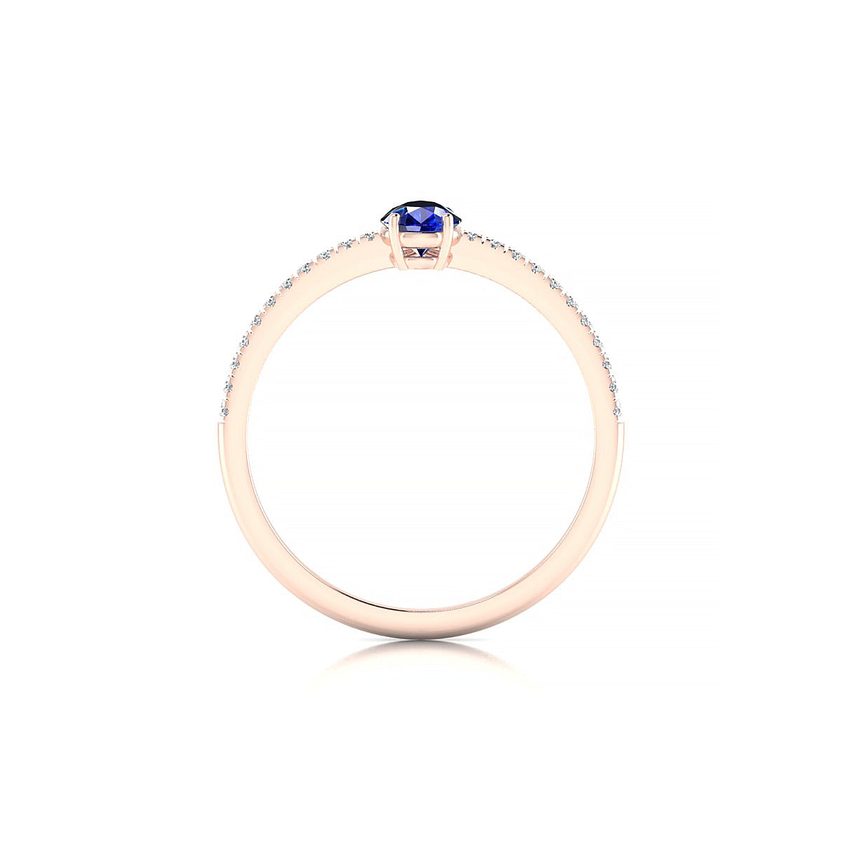 Timeless | 18k Rose Gold 6 x 4 mm Pear Sapphire Ring