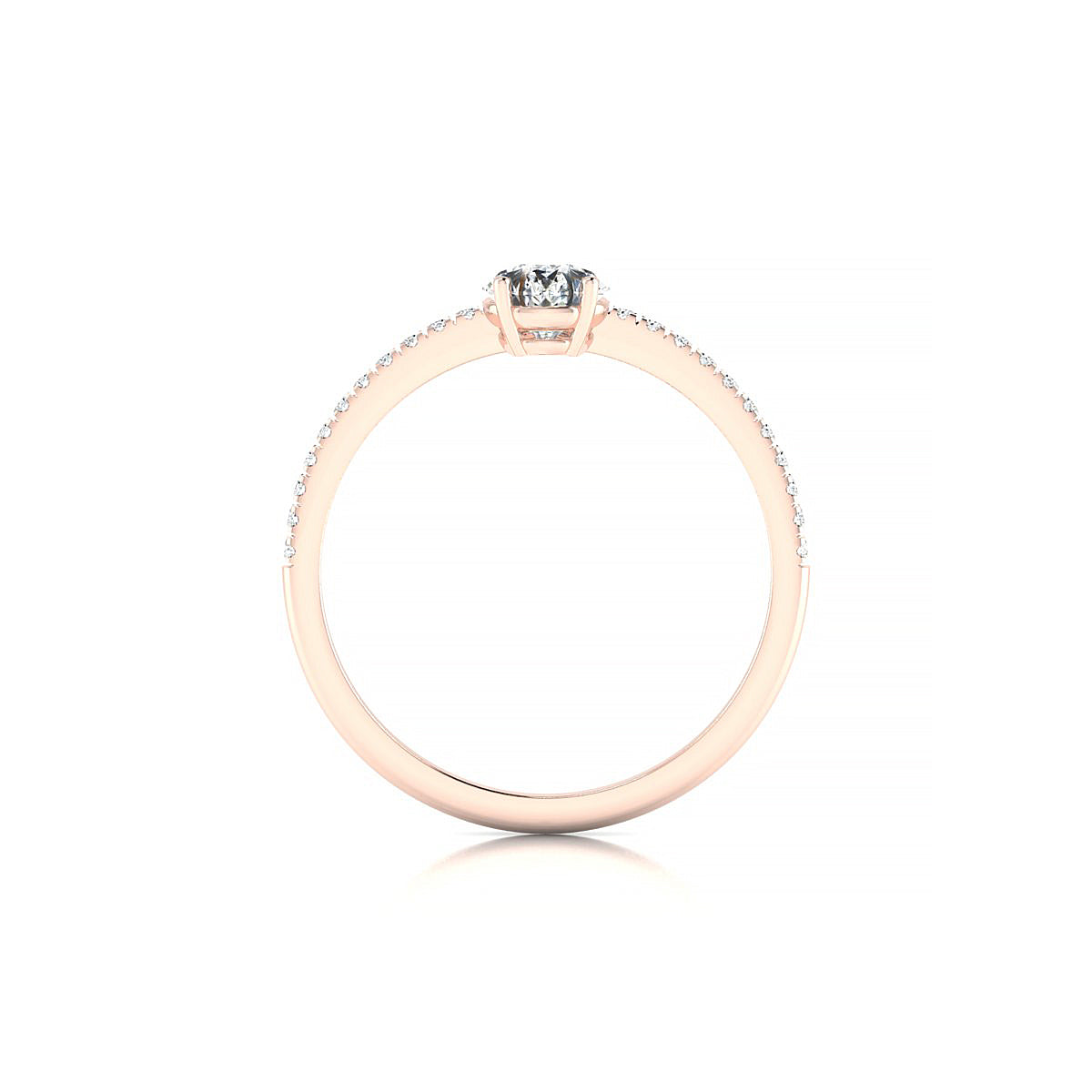 Timeless | 18k Rose Gold 7 x 5 mm Pear Diamond Ring