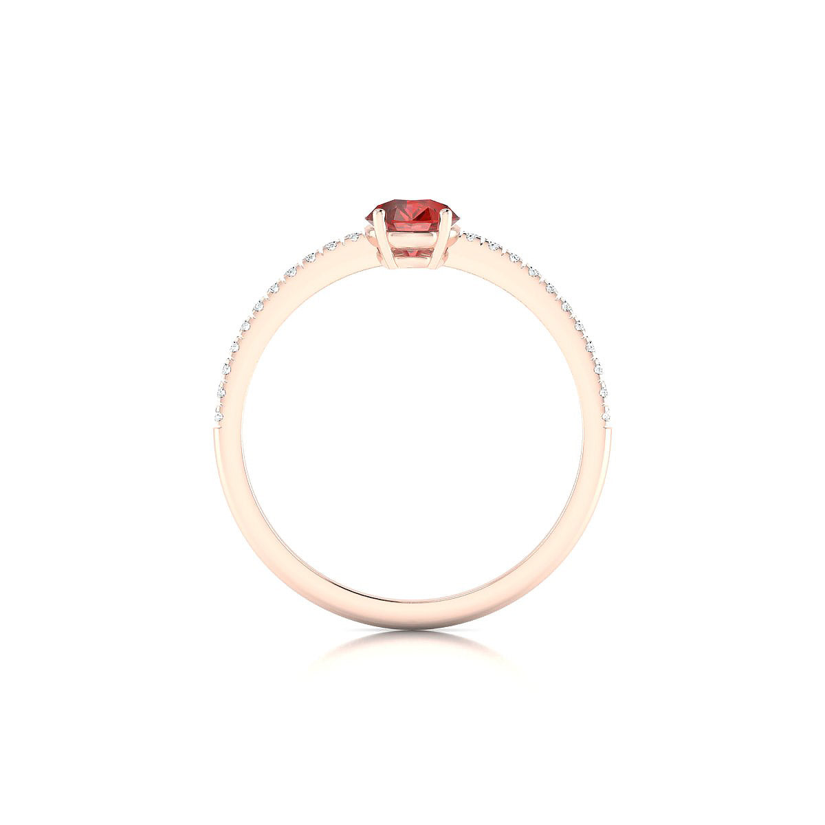 Timeless | 18k Rose Gold 7 x 5 mm Pear Garnet Ring