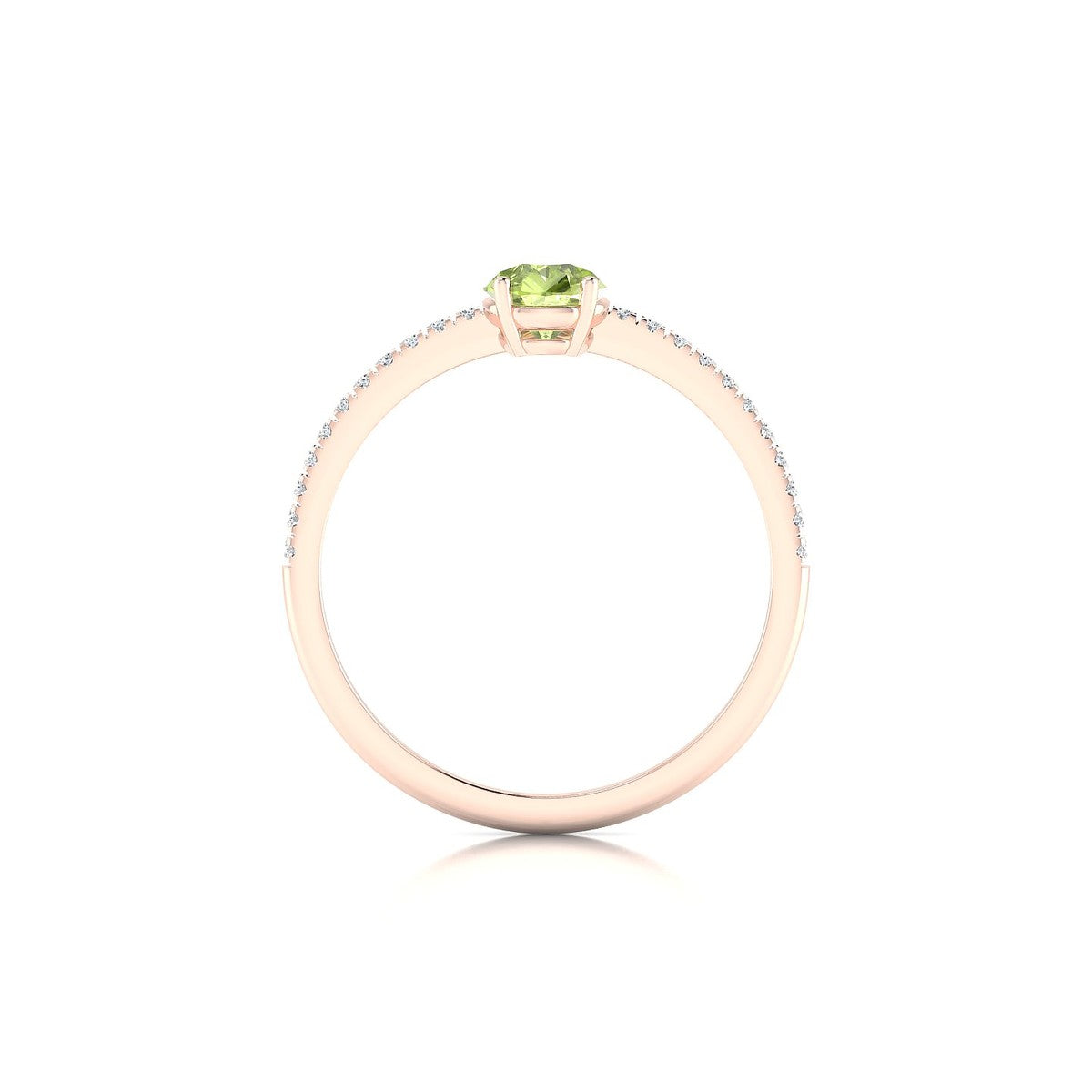 Timeless | 18k Rose Gold 7 x 5 mm Pear Peridot Ring