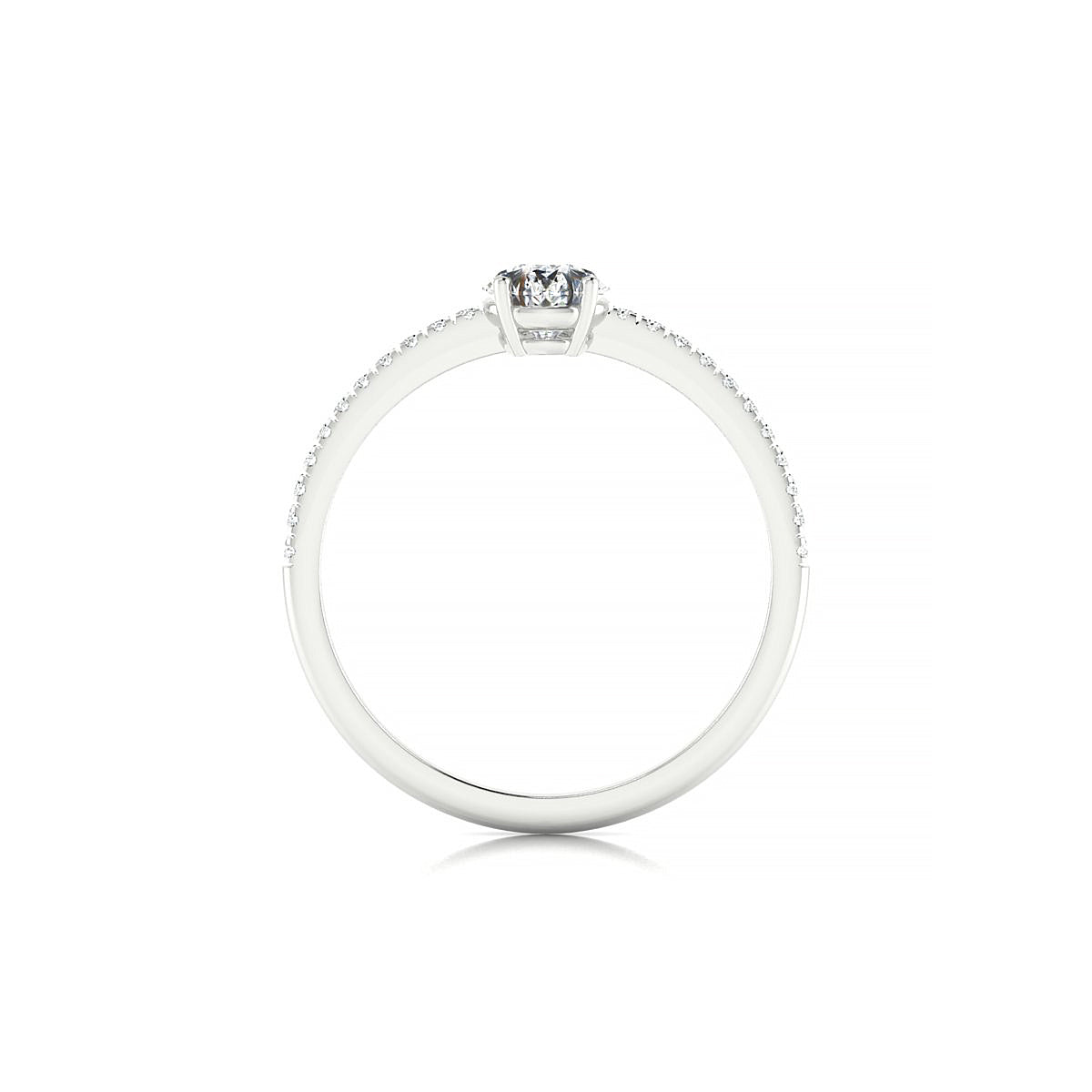 Timeless | 18k White Gold 7 x 5 mm Pear Diamond Ring