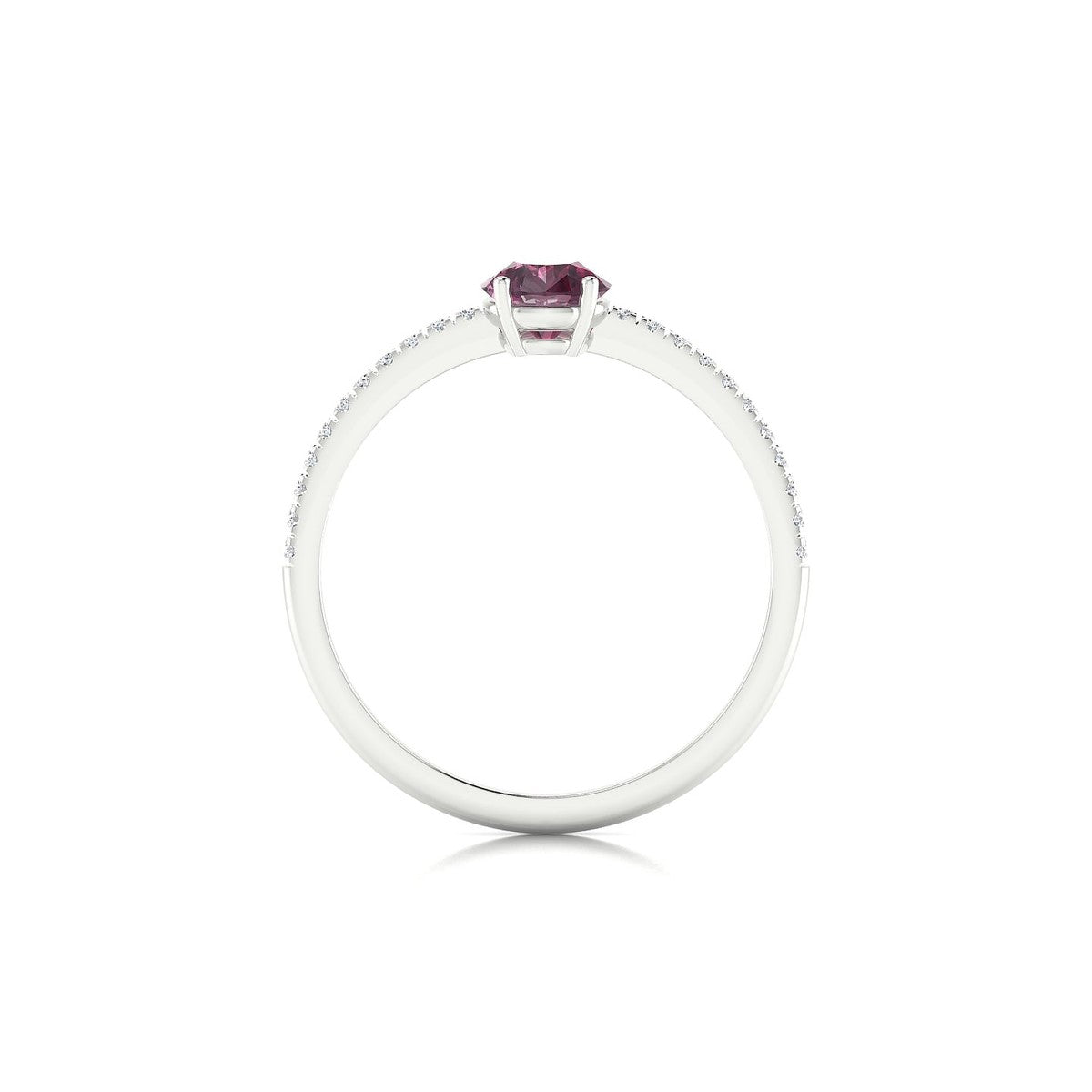 Timeless | 18k White Gold 7 x 5 mm Pear Rhodolite Ring