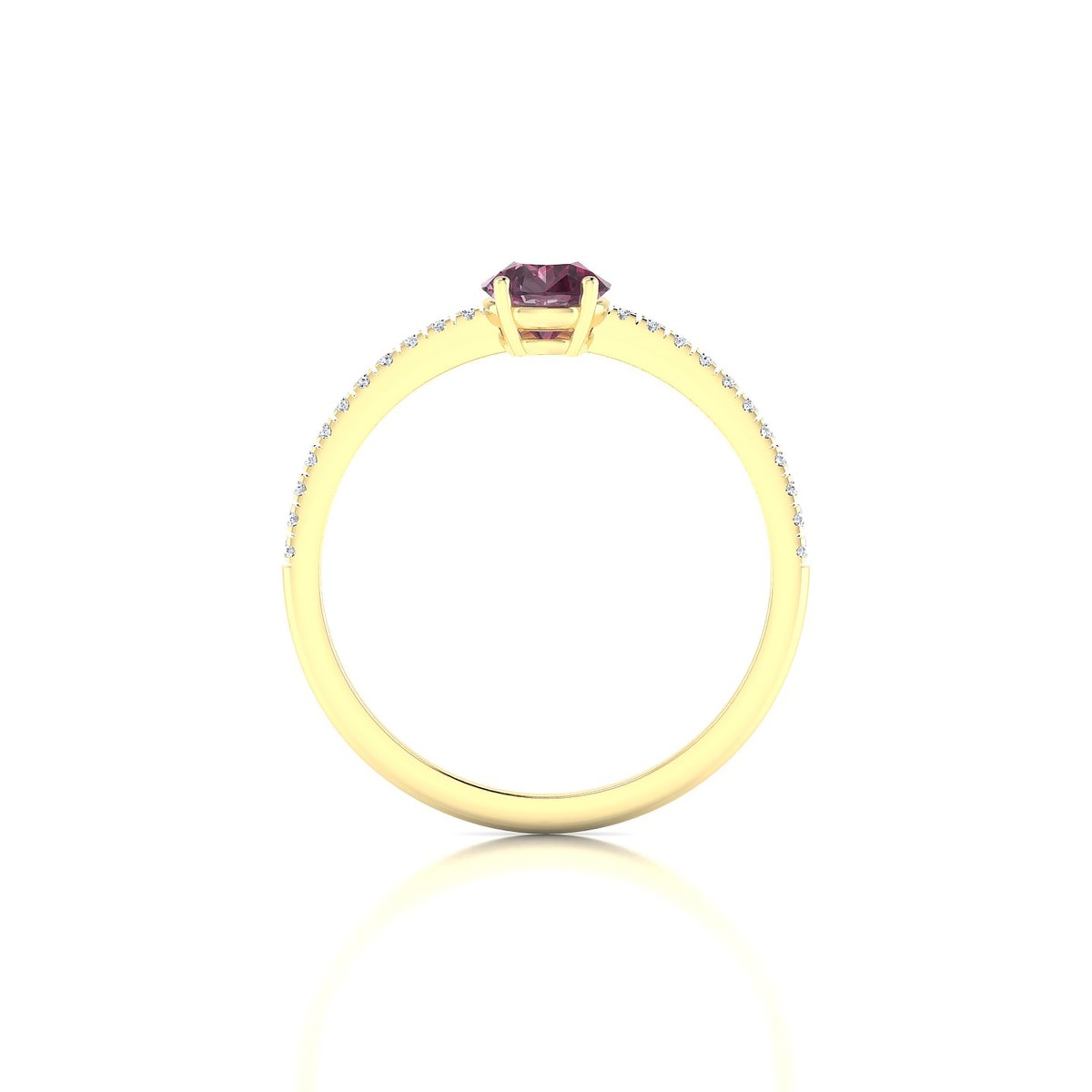 Timeless | 18k Yellow Gold 7 x 5 mm Pear Rhodolite Ring