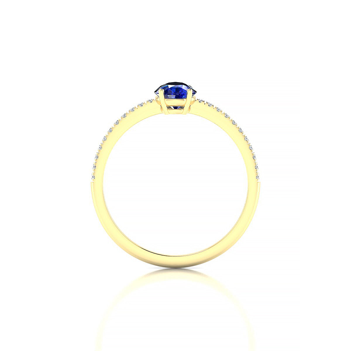 Timeless | 18k Yellow Gold 7 x 5 mm Pear Sapphire Ring