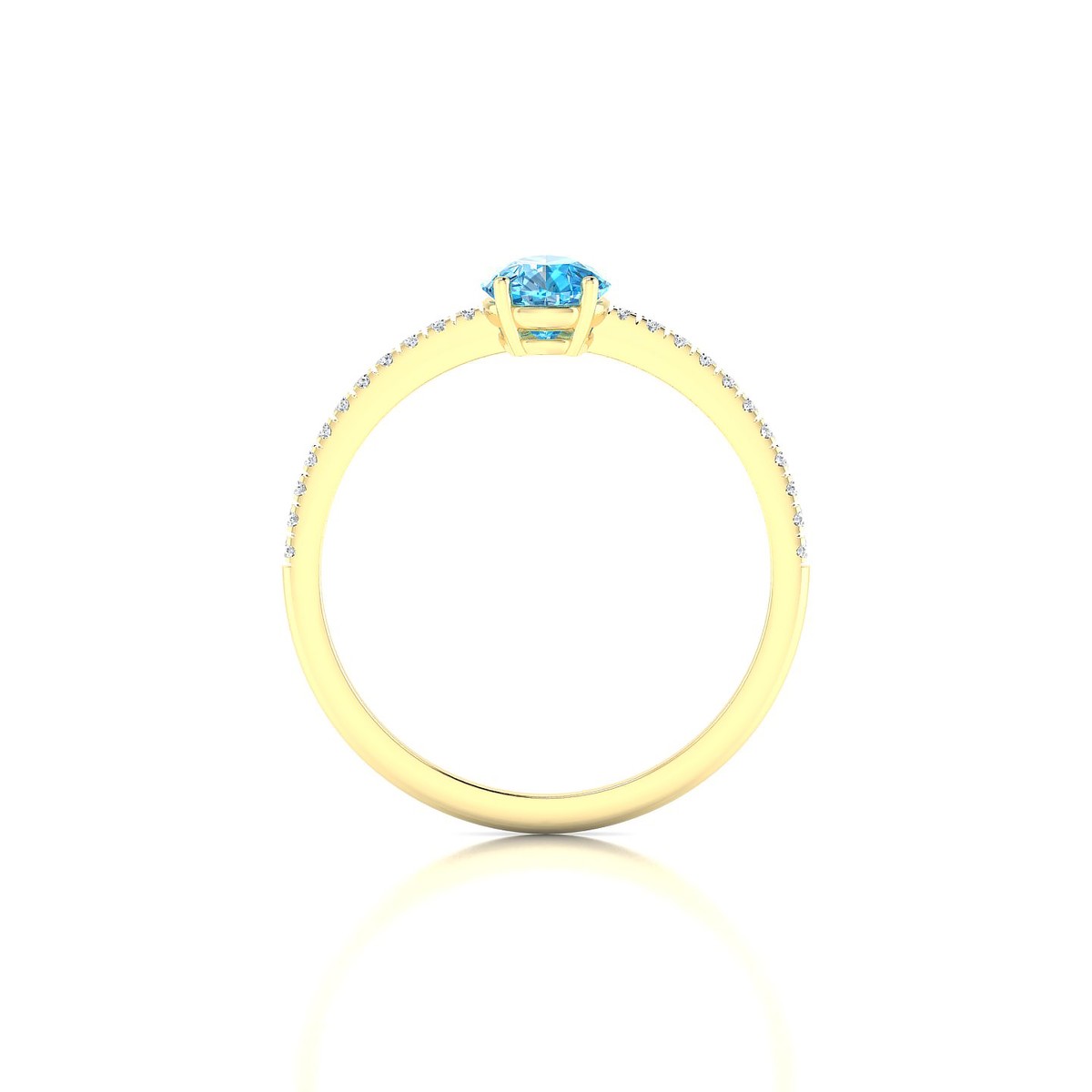 Timeless | 18k Yellow Gold 7 x 5 mm Pear Topaz Ring