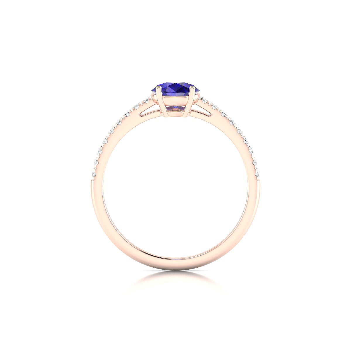 Timeless | 18k Rose Gold 8 x 6 mm Pear Tanzanite Ring