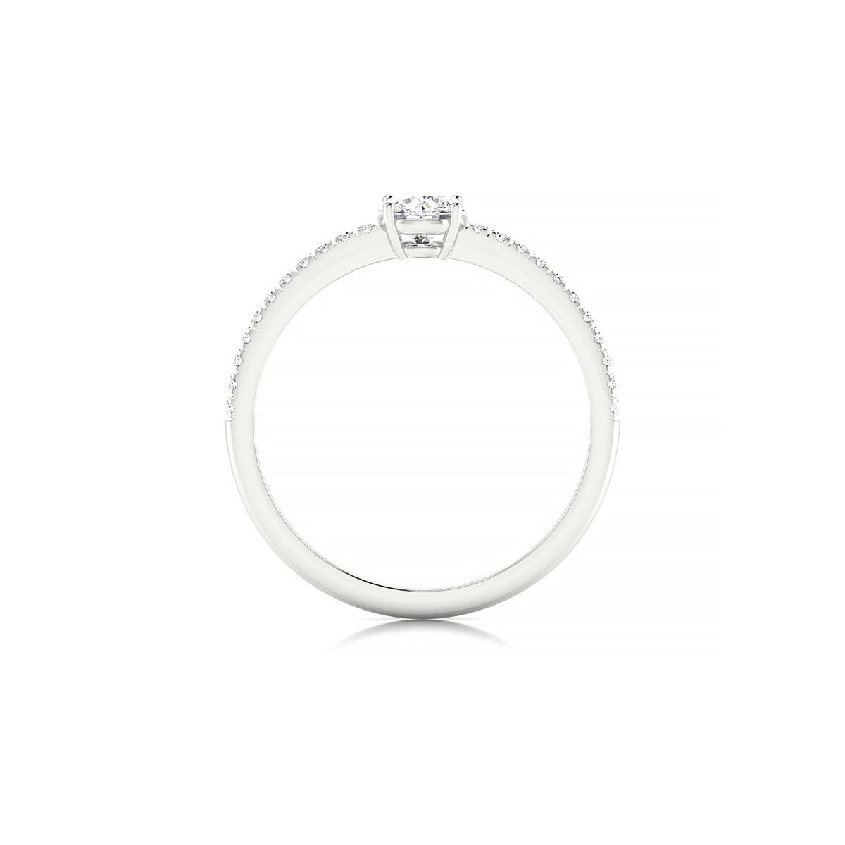 Timeless | 18k White Gold 4.2 mm Round Diamond Ring