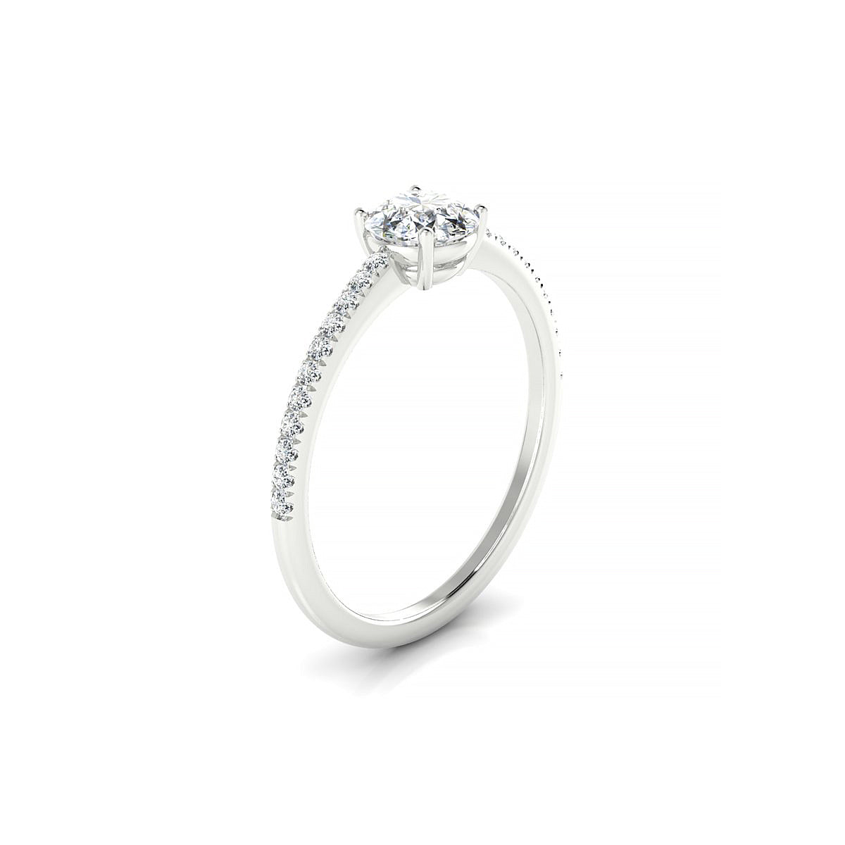Timeless | 18k White Gold 5.2 mm Round Diamond Ring