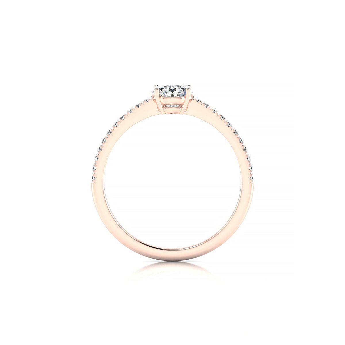 Timeless | 18k Rose Gold 5.2 mm Round Diamond Ring