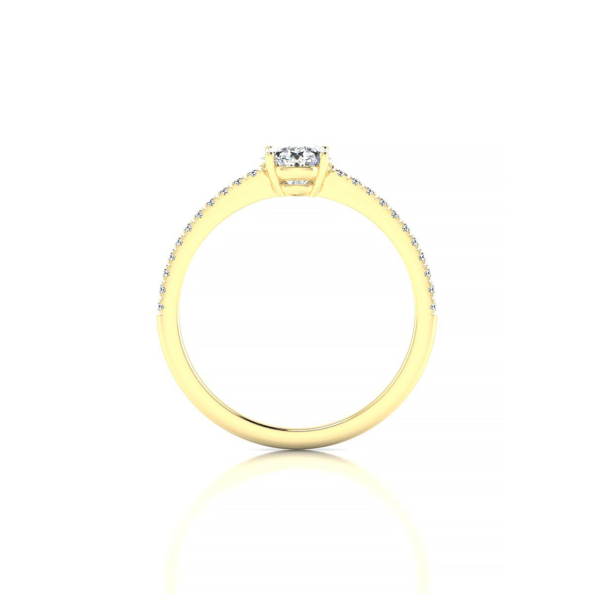 Timeless | 18k Yellow Gold 5.2 mm Round Diamond Ring