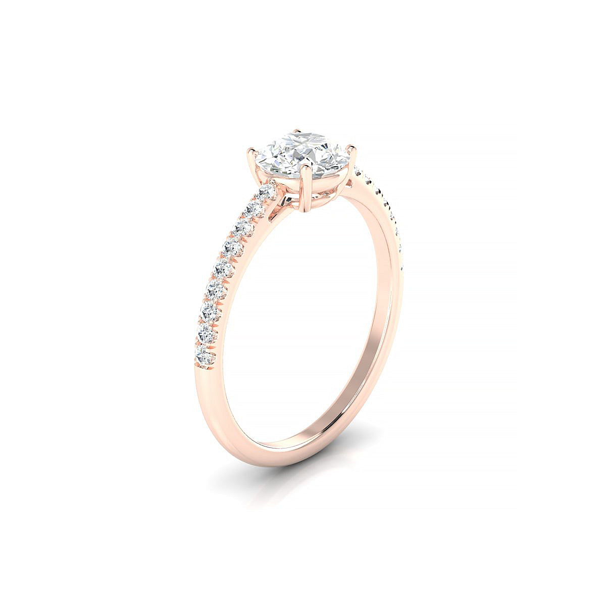 Timeless | 18k Rose Gold 5.7 mm Round Diamond Ring