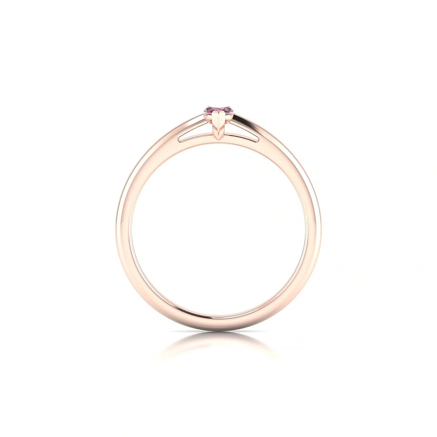Treasure | 18k Rose Gold 6 x 3 mm Marquise Rhodolite Ring