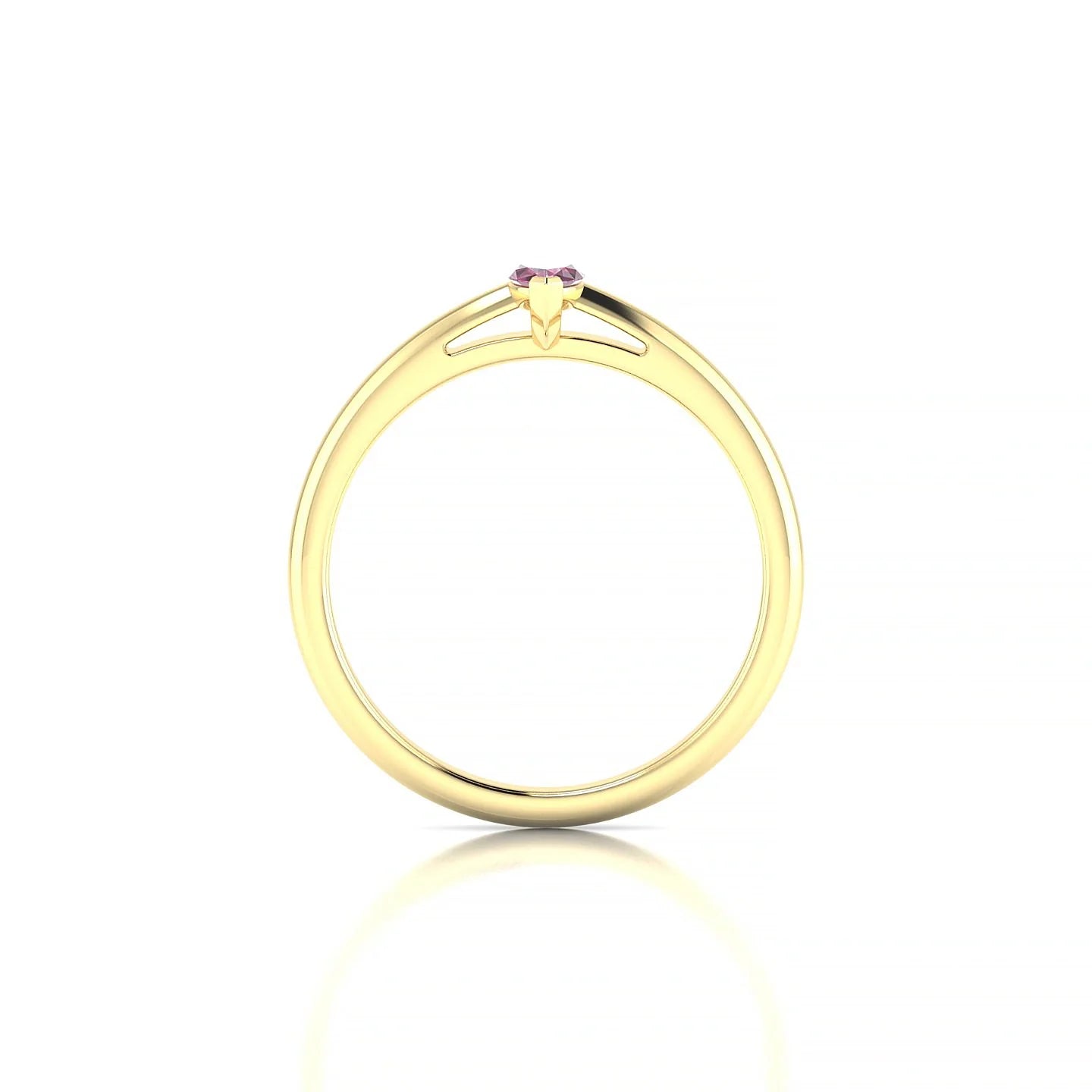 Treasure | 18k Yellow Gold 6 x 3 mm Marquise Rhodolite Ring