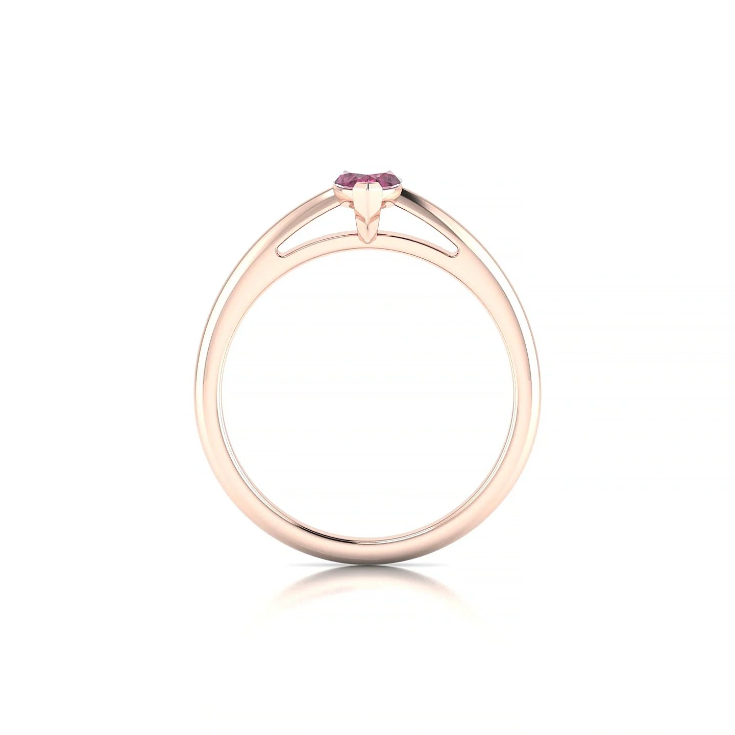 Treasure | 18k Rose Gold 8 x 4 mm Marquise Rhodolite Ring