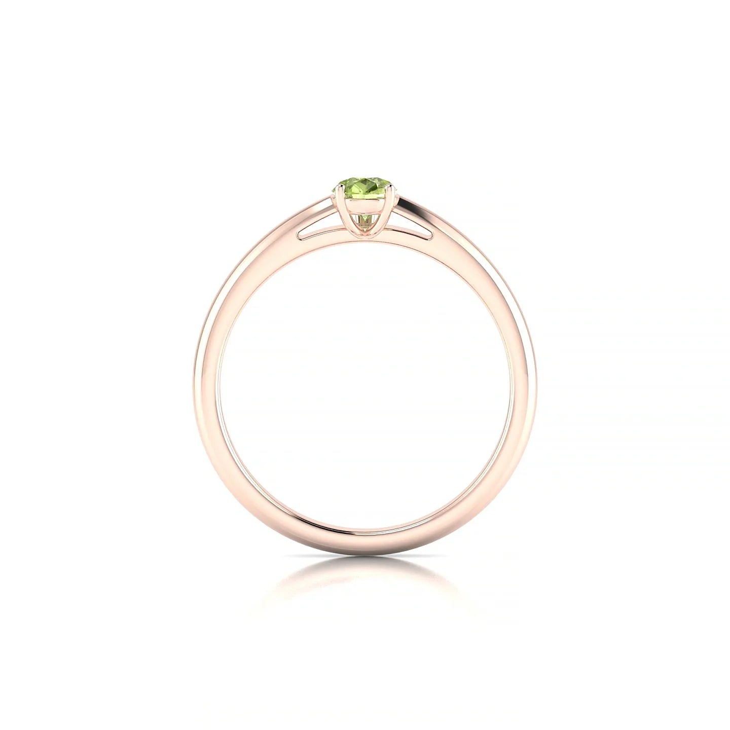 Treasure | 18k Rose Gold 6 x 4 mm Pear Peridot Ring
