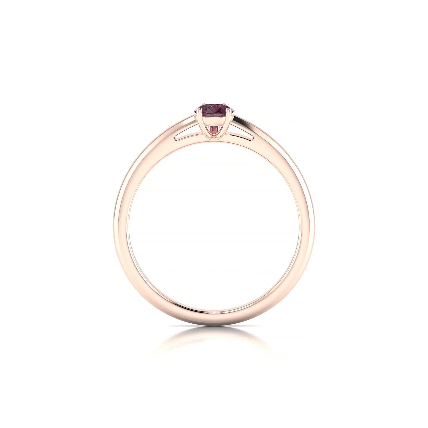 Treasure | 18k Rose Gold 6 x 4 mm Pear Rhodolite Ring