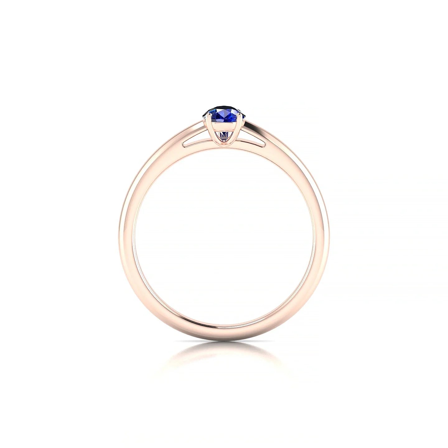 Treasure | 18k Rose Gold 6 x 4 mm Pear Sapphire Ring