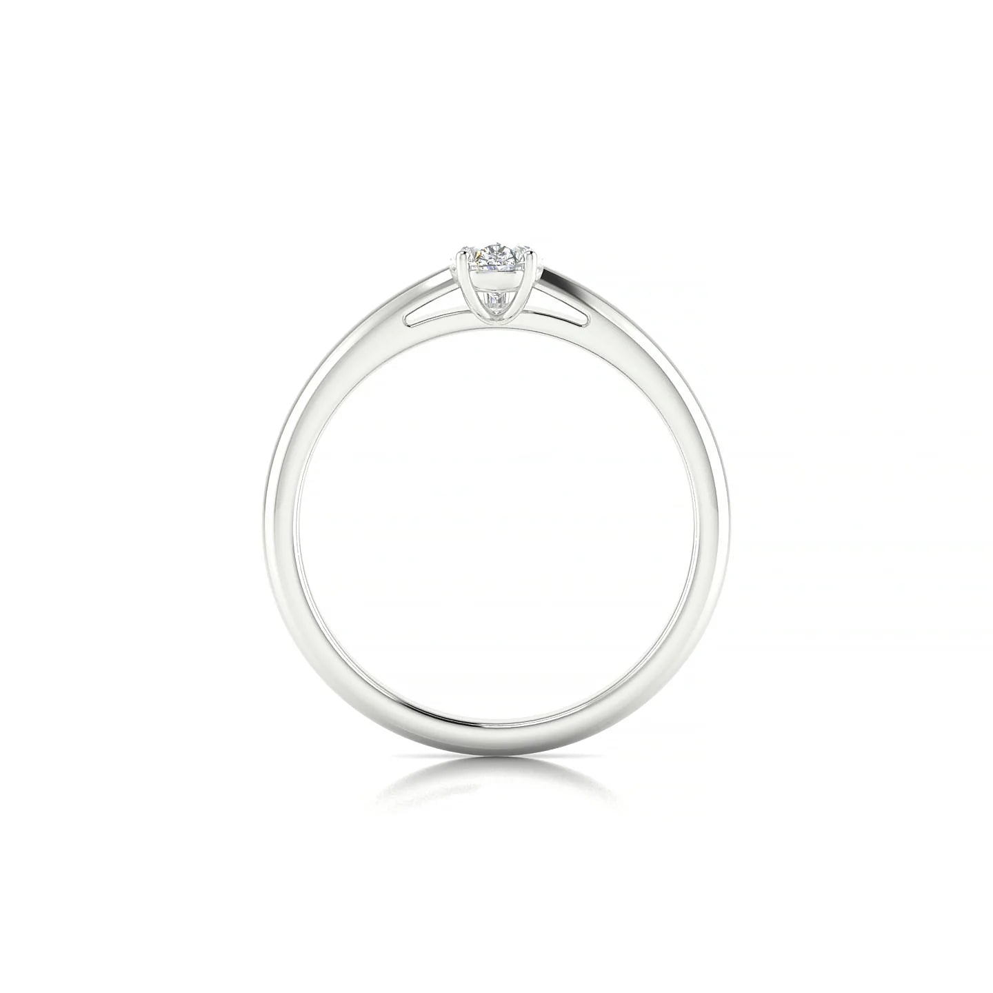 Treasure | 18k White Gold 6 x 4 mm Pear Diamond Ring