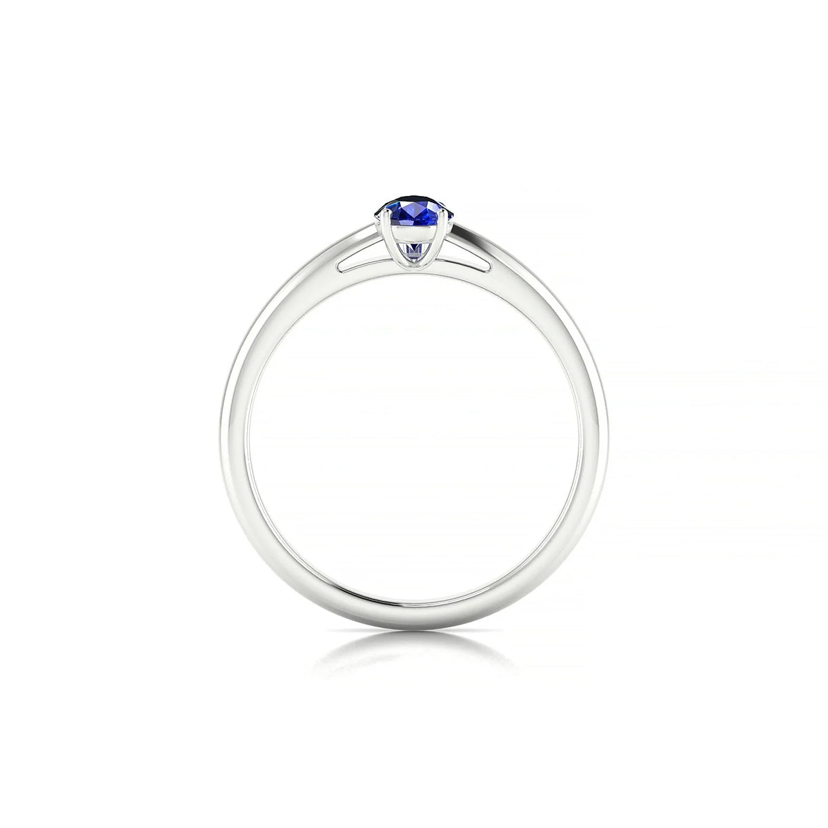 Treasure | 18k White Gold 6 x 4 mm Pear Sapphire Ring