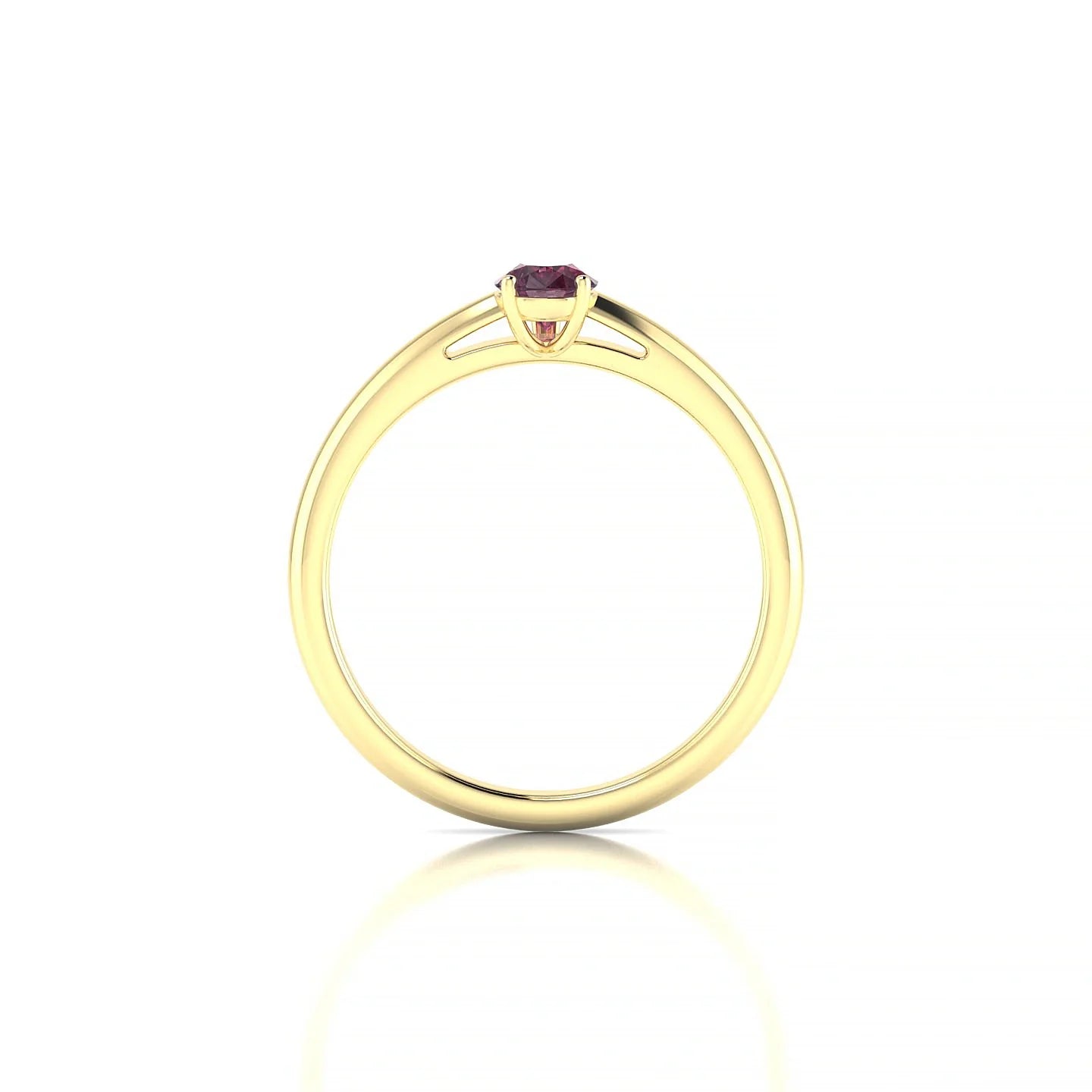 Treasure | 18k Yellow Gold 6 x 4 mm Pear Rhodolite Ring